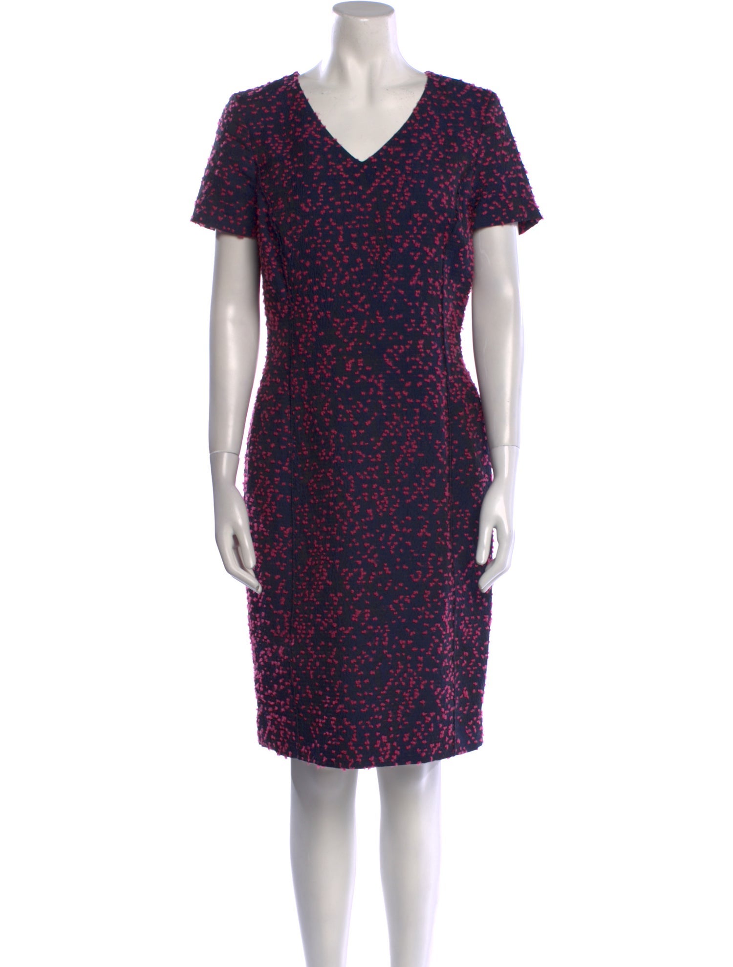 Oscar de la Renta Printed Knee-Length Dress
