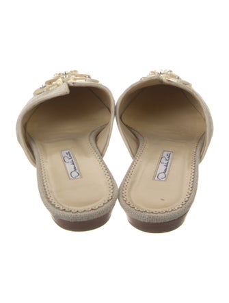 Oscar de la Renta Printed Mules