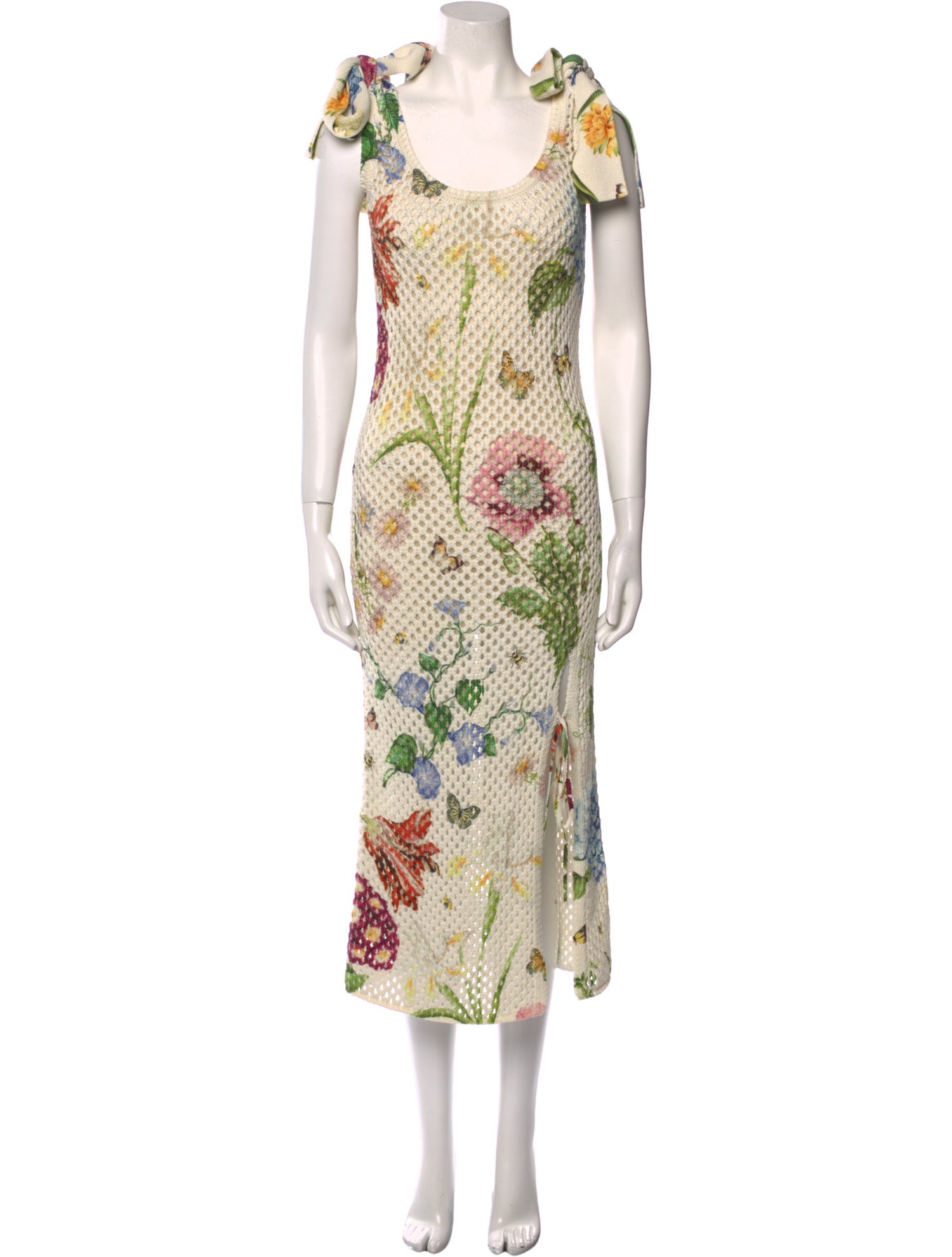 Oscar de la Renta Printed Long Dress