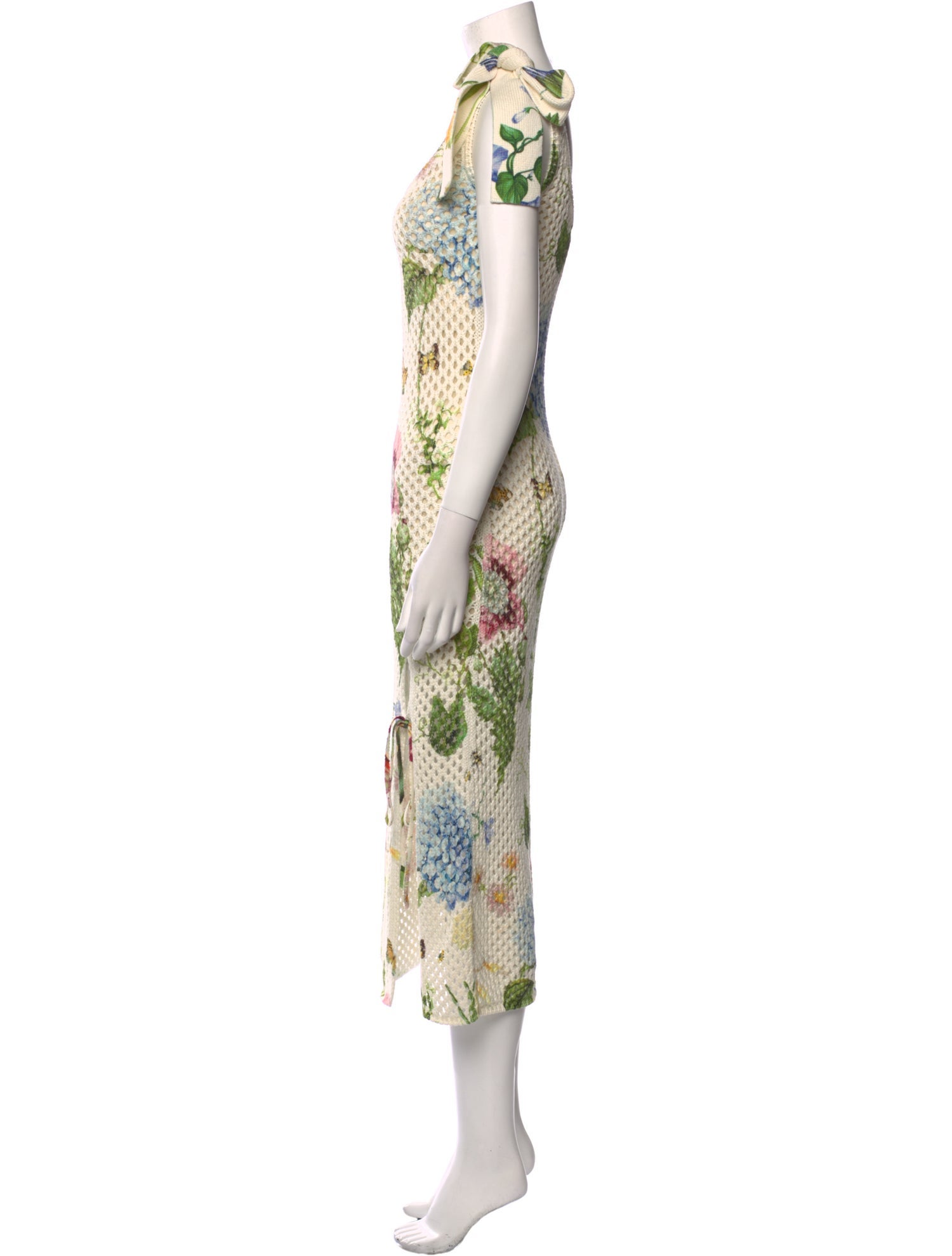 Oscar de la Renta Printed Long Dress