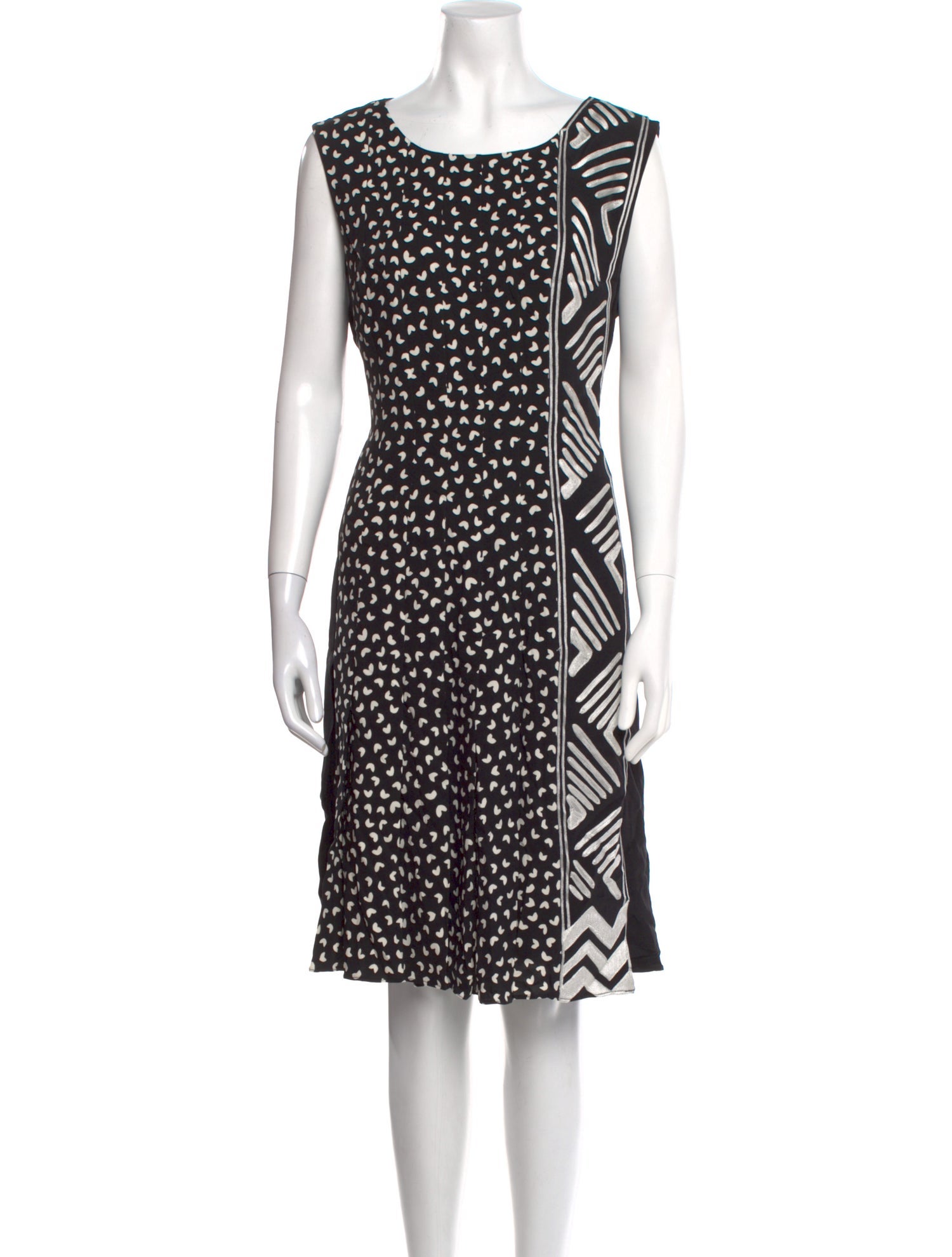 Oscar de la Renta Silk Knee-Length Dress