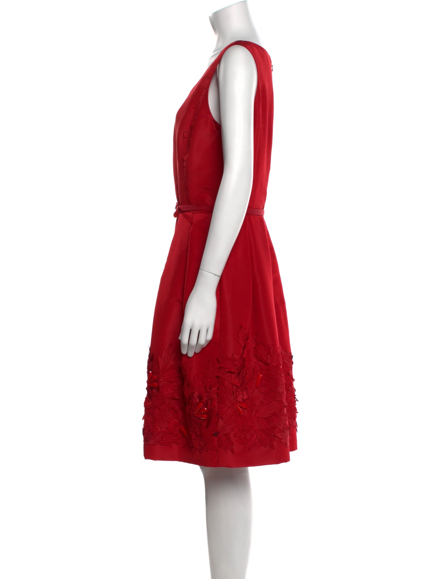 Oscar de la Renta Silk Knee-Length Dress