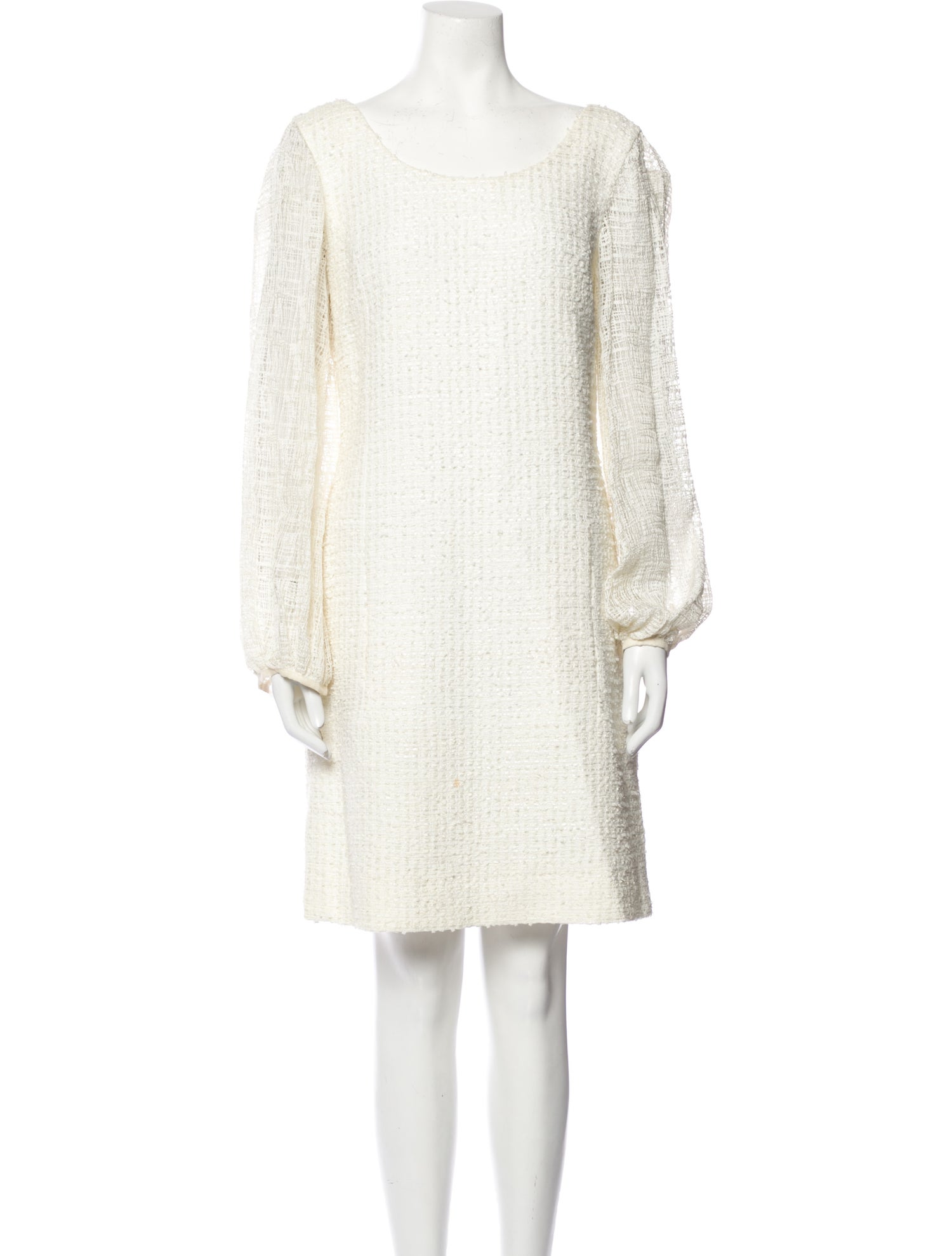 Oscar de la Renta Scoop Neck Knee-Length Dress