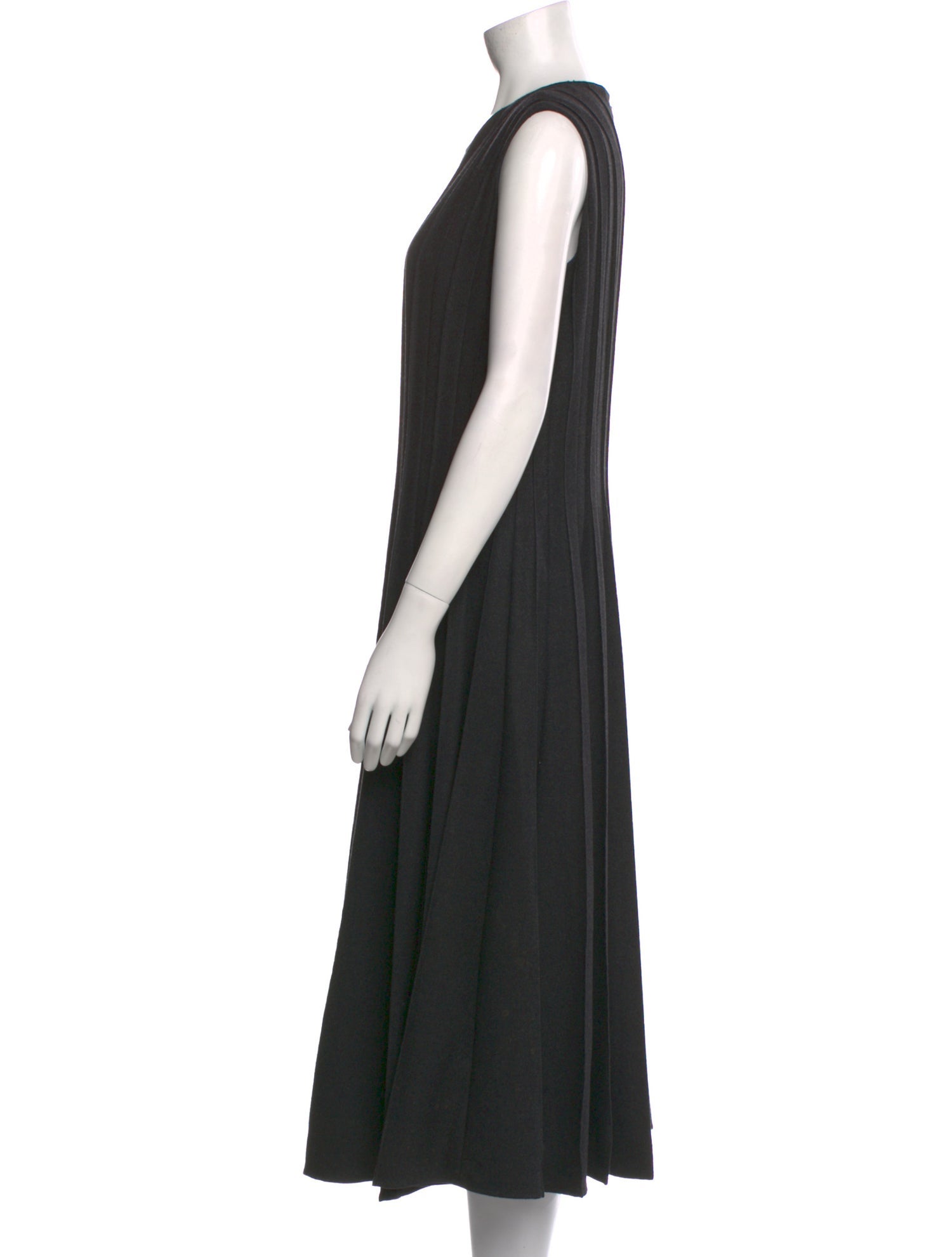 Oscar de la Renta Crew Neck Midi Length Dress