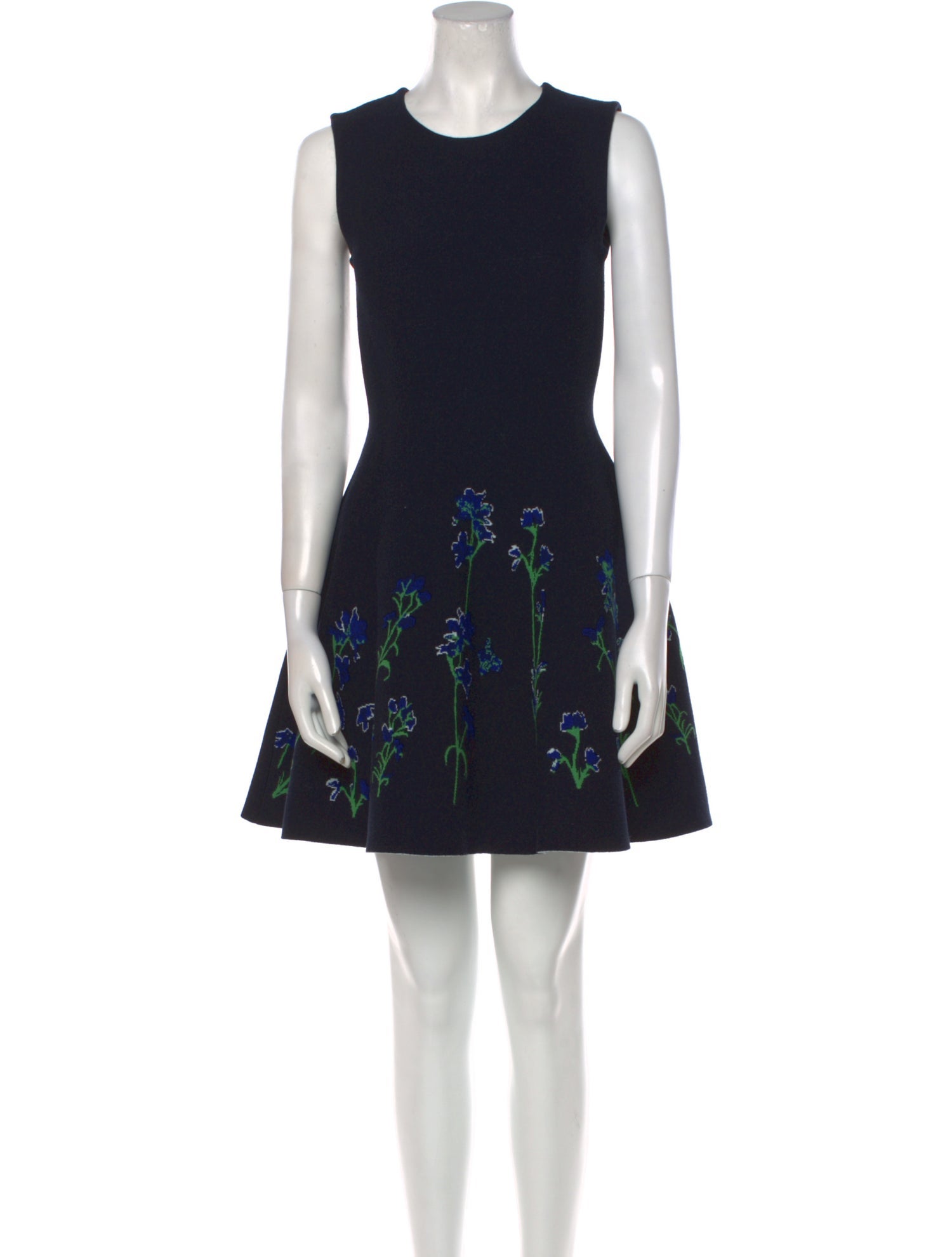 Oscar de la Renta Graphic Print Mini Dress