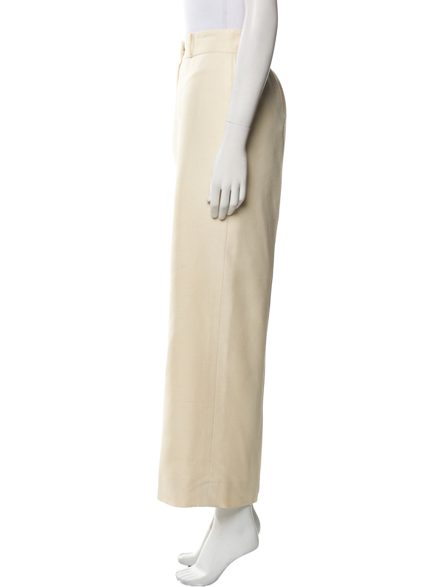 Oscar de la Renta Silk Wide Leg Pants