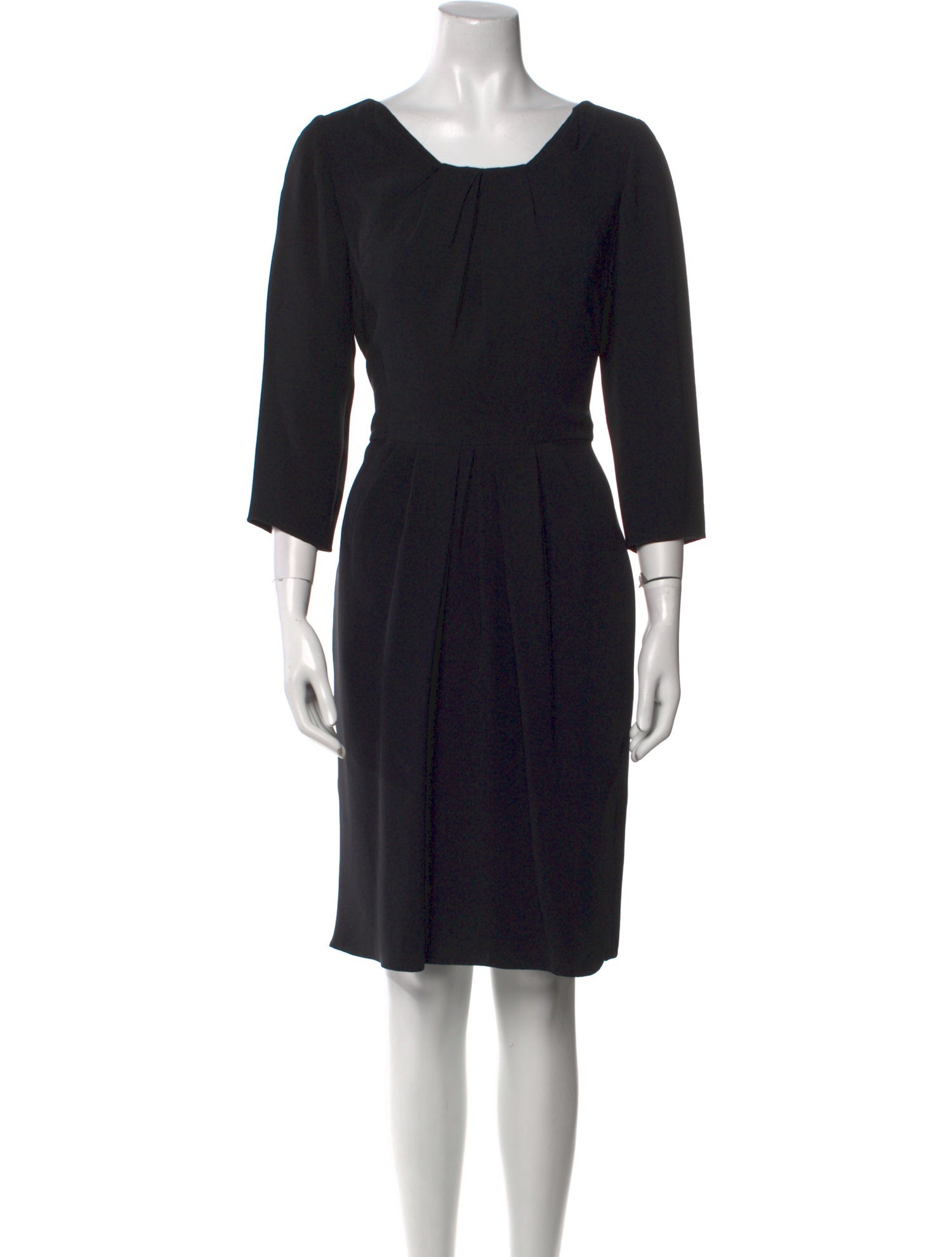 Oscar de la Renta Silk Knee-Length Dress