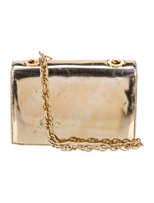 Oscar de la Renta Patent Leather Minaudière