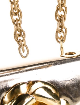 Oscar de la Renta Patent Leather Minaudière