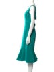 Oscar de la Renta Silk Midi Length Dress