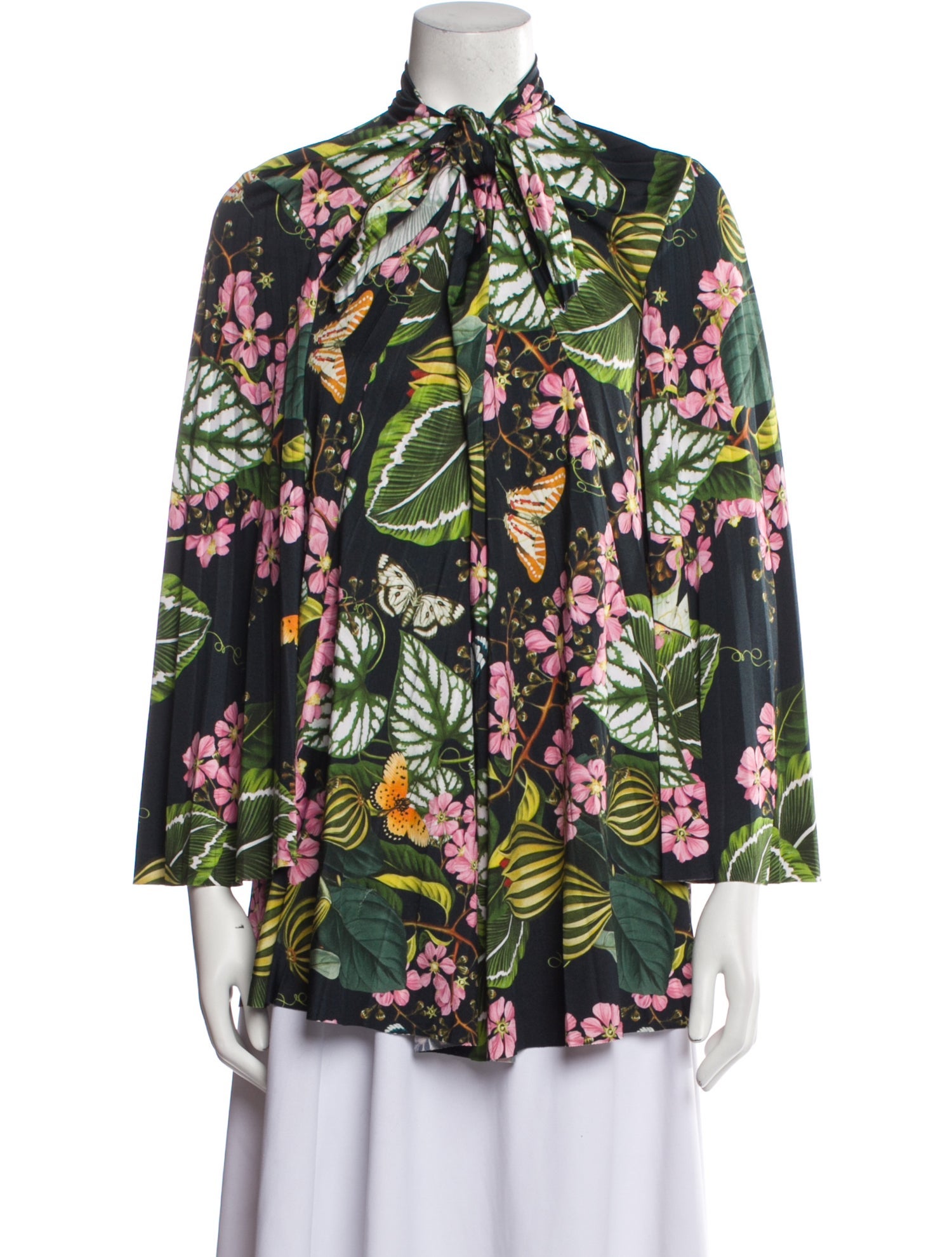 Oscar de la Renta Floral Print Mini Dress