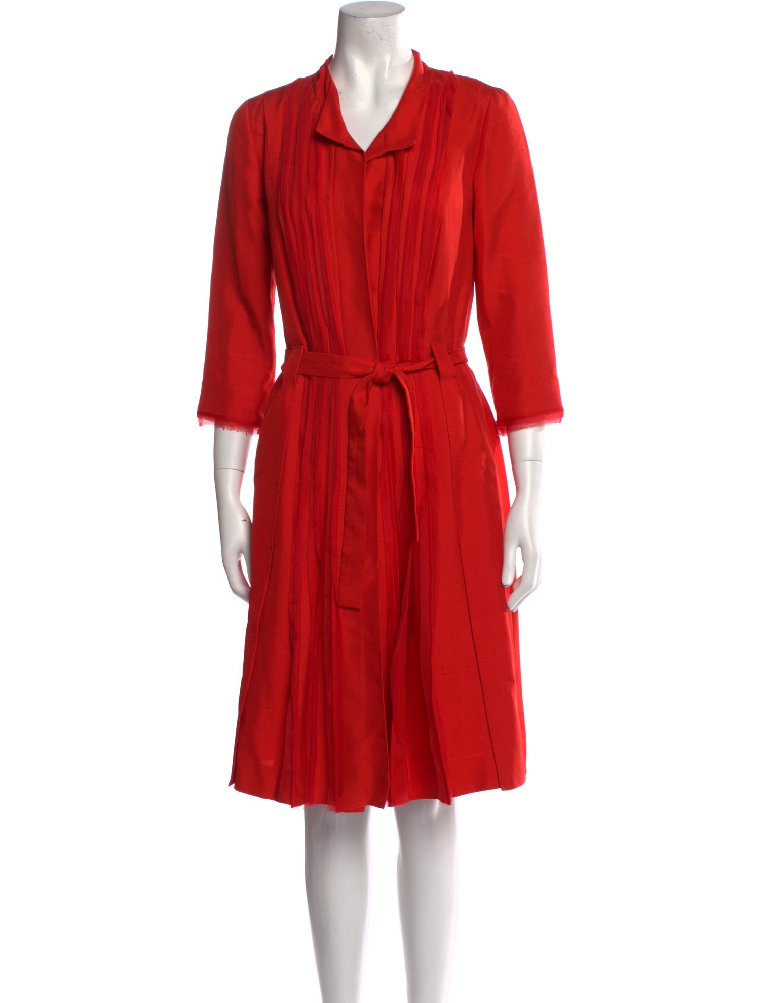 Oscar de la Renta Silk Knee-Length Dress