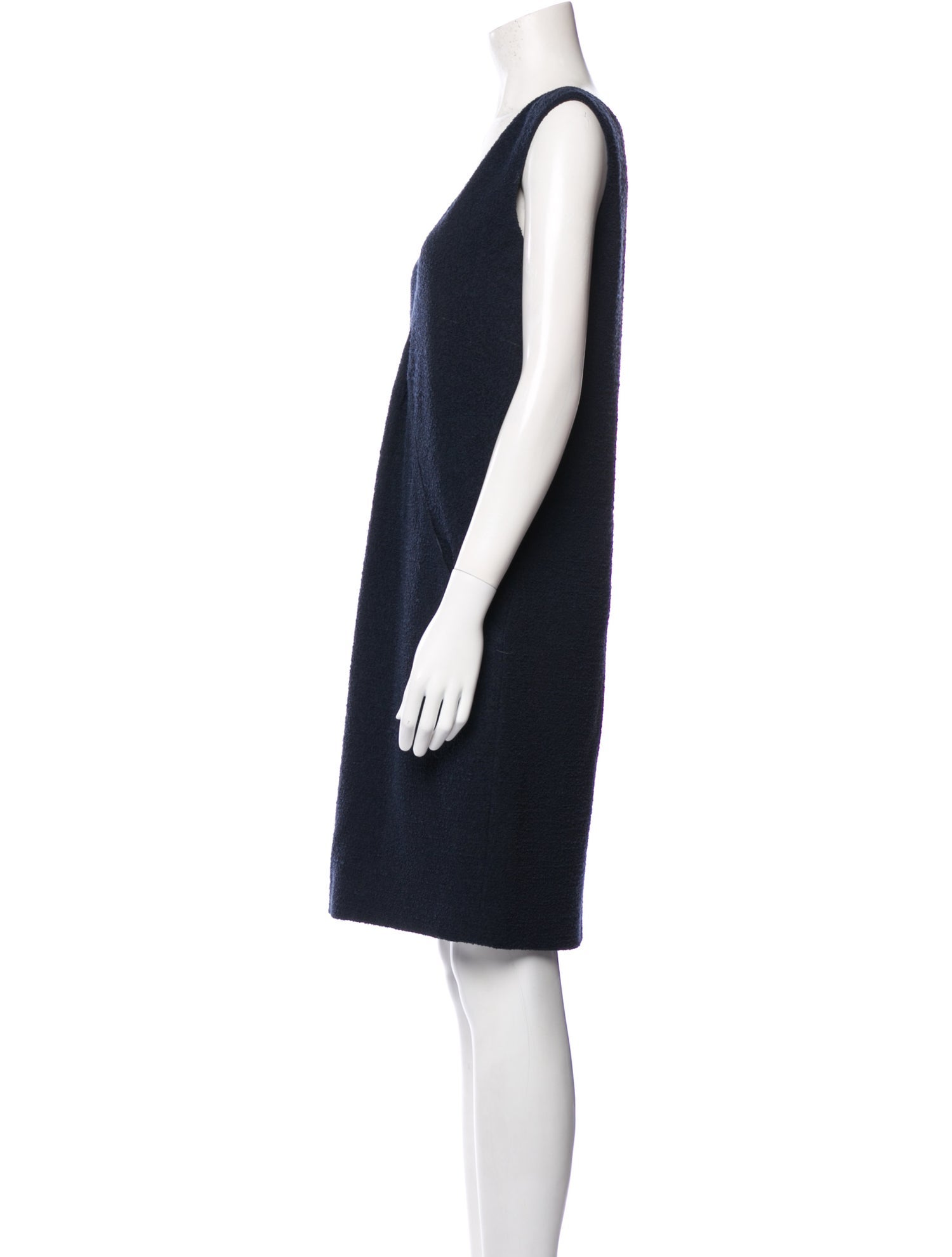 Oscar de la Renta Wool Knee-Length Dress