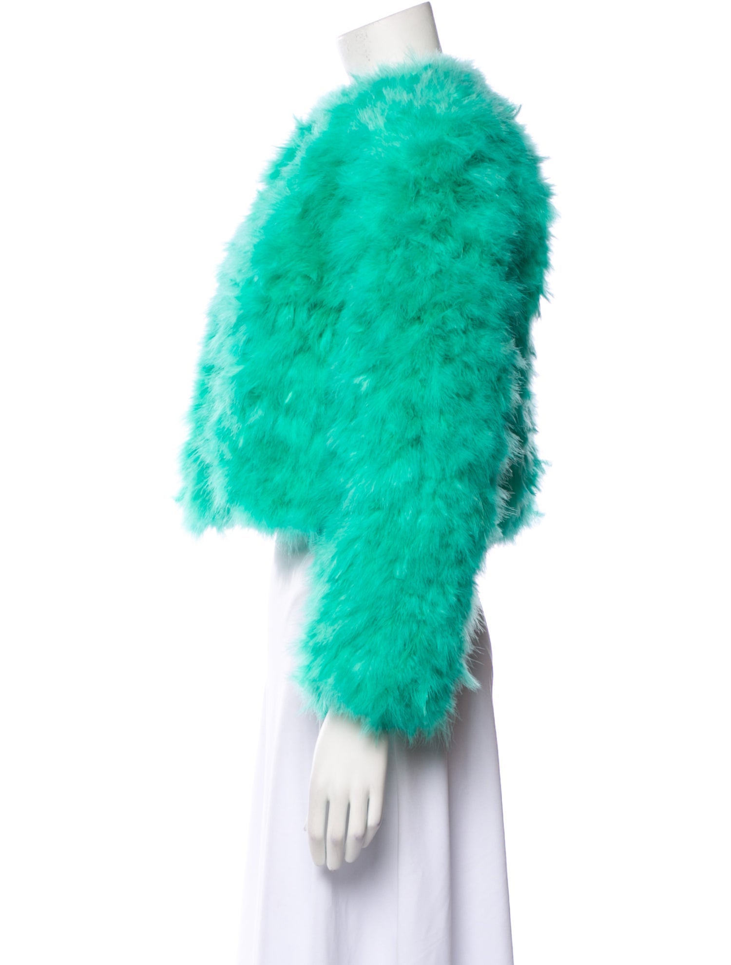 Oscar de la Renta Printed Faux Fur Jacket