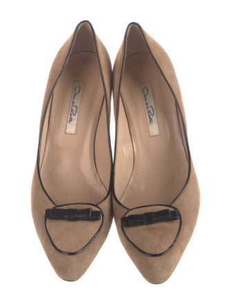 Oscar de la Renta Suede Pumps