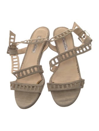 Oscar de la Renta Canvas Sandals