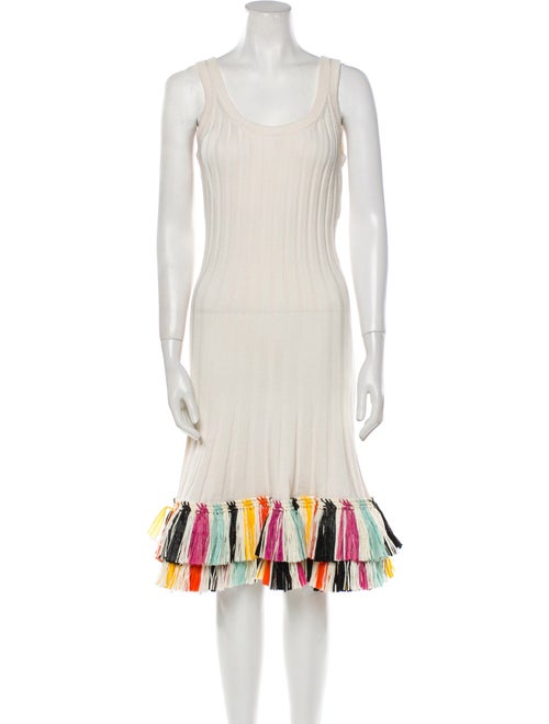 Oscar de la Renta Silk Knee-Length Dress