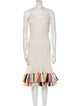 Oscar de la Renta Silk Knee-Length Dress