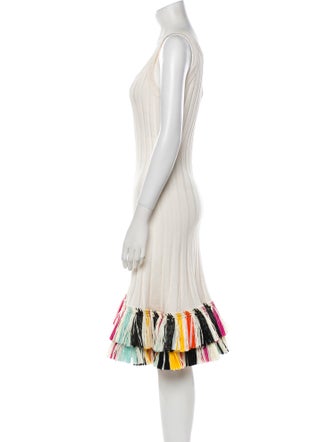 Oscar de la Renta Silk Knee-Length Dress