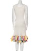 Oscar de la Renta Silk Knee-Length Dress