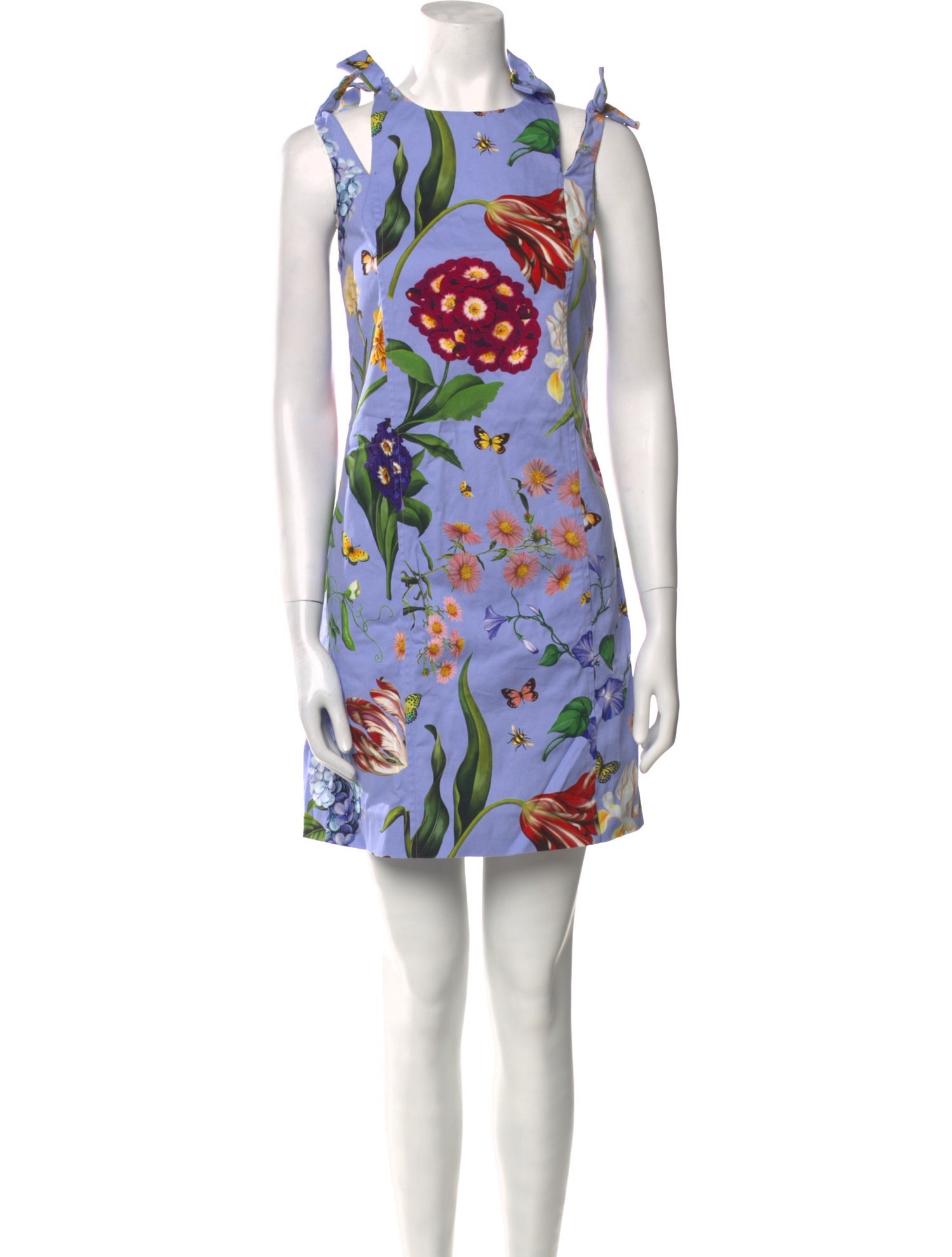 Oscar de la Renta Printed Mini Dress