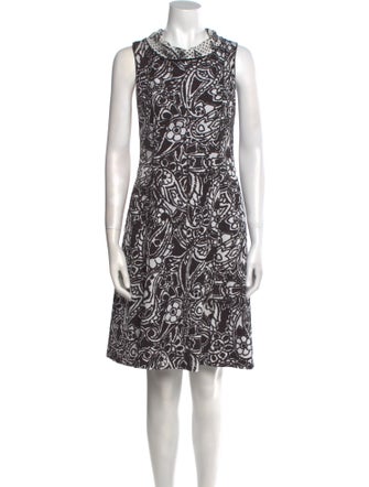 Oscar de la Renta 2017 Knee-Length Dress