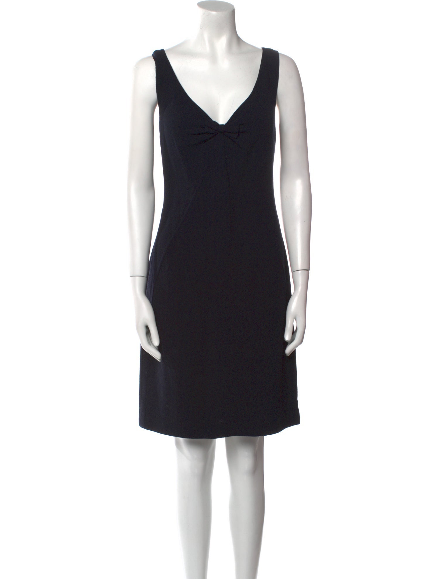 Oscar de la Renta Wool Knee-Length Dress