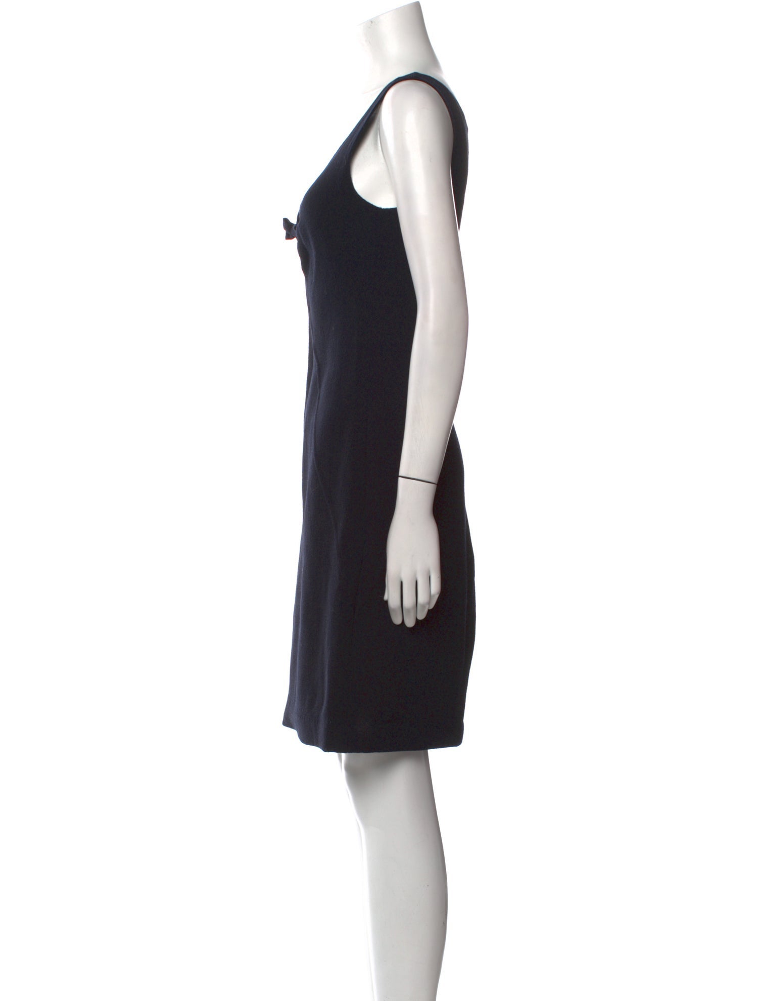 Oscar de la Renta Wool Knee-Length Dress
