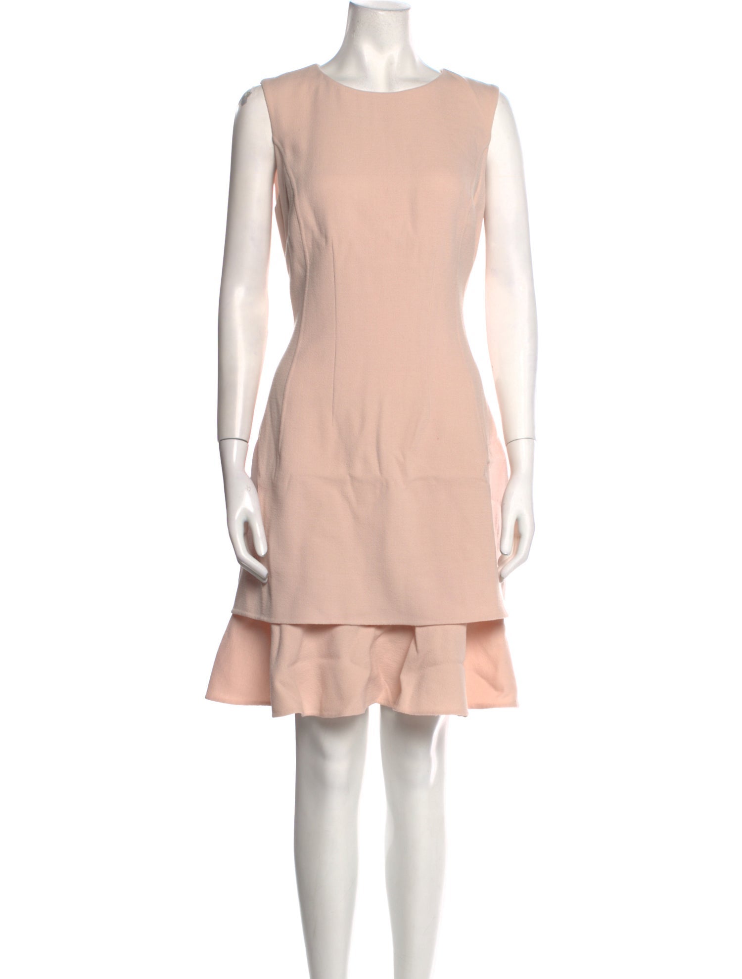 Oscar de la Renta Virgin Wool Mini Dress