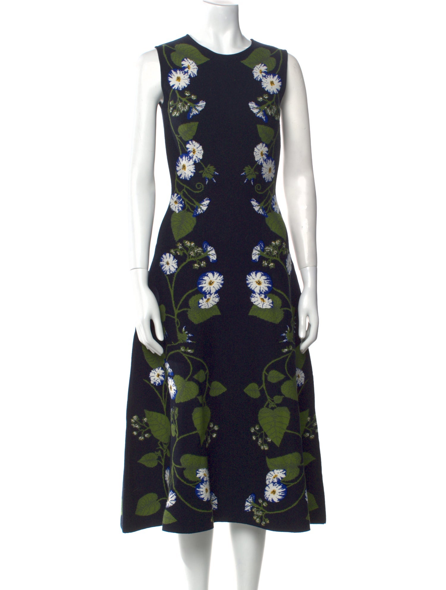 Oscar de la Renta★素敵！Floral Sleeveless Midi Dress Oscar de la Renta☆素敵！Floral Sleeveless Midi Dress Oscar