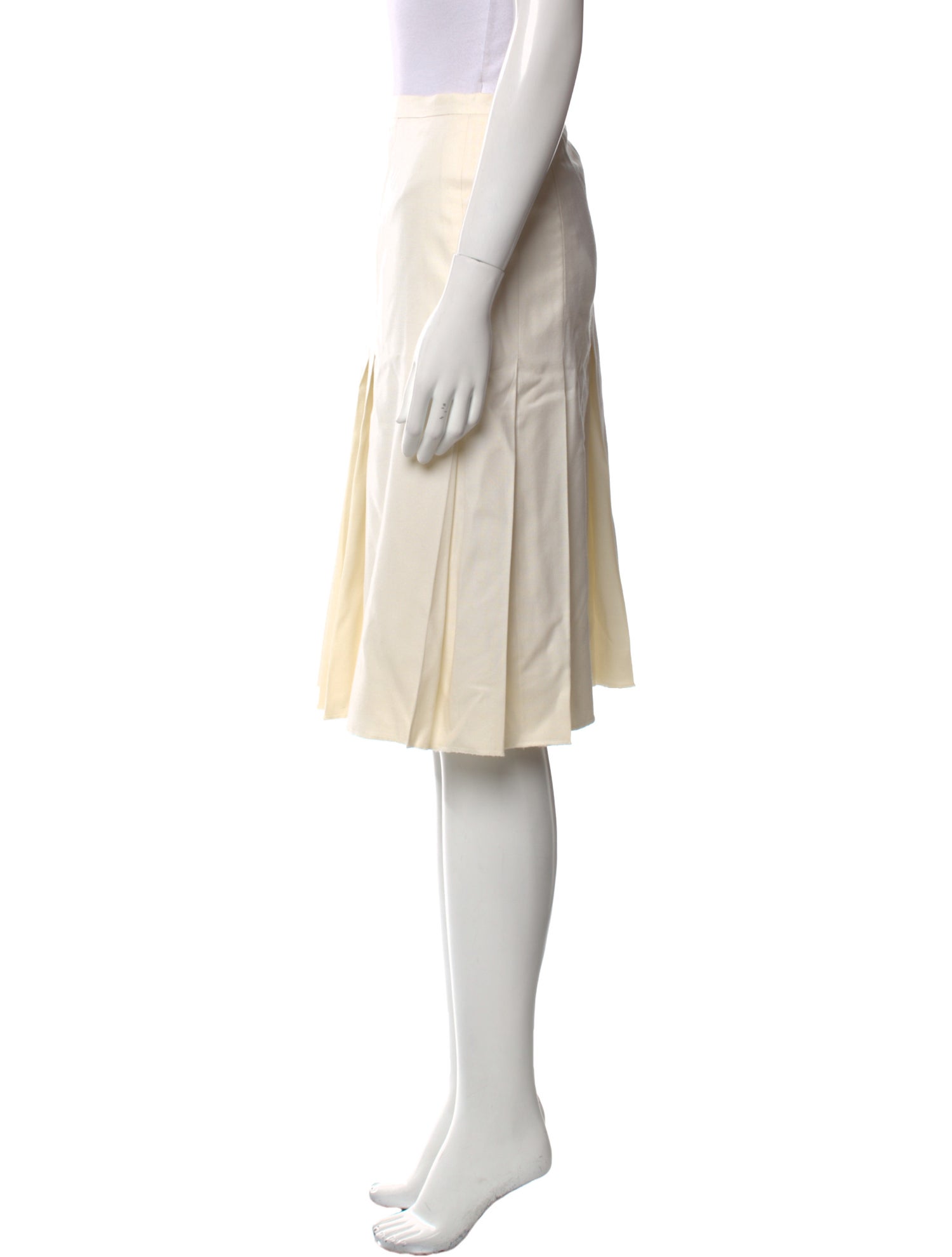 Oscar de la Renta Wool Knee-Length Skirt