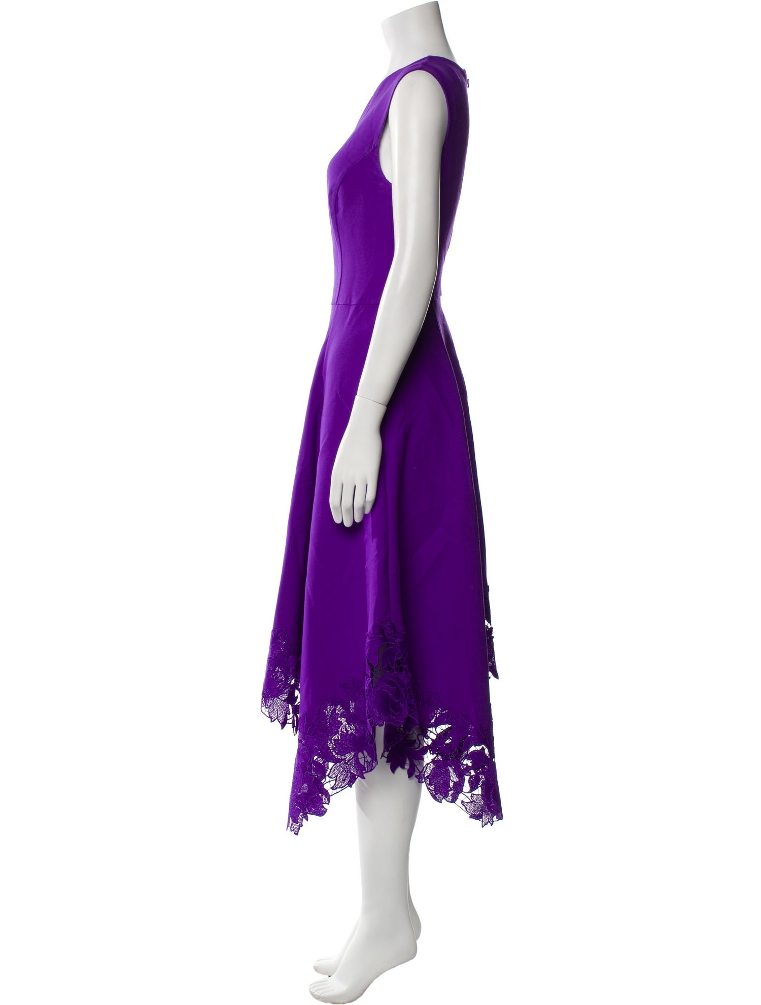 Oscar de la Renta Virgin Wool Long Dress