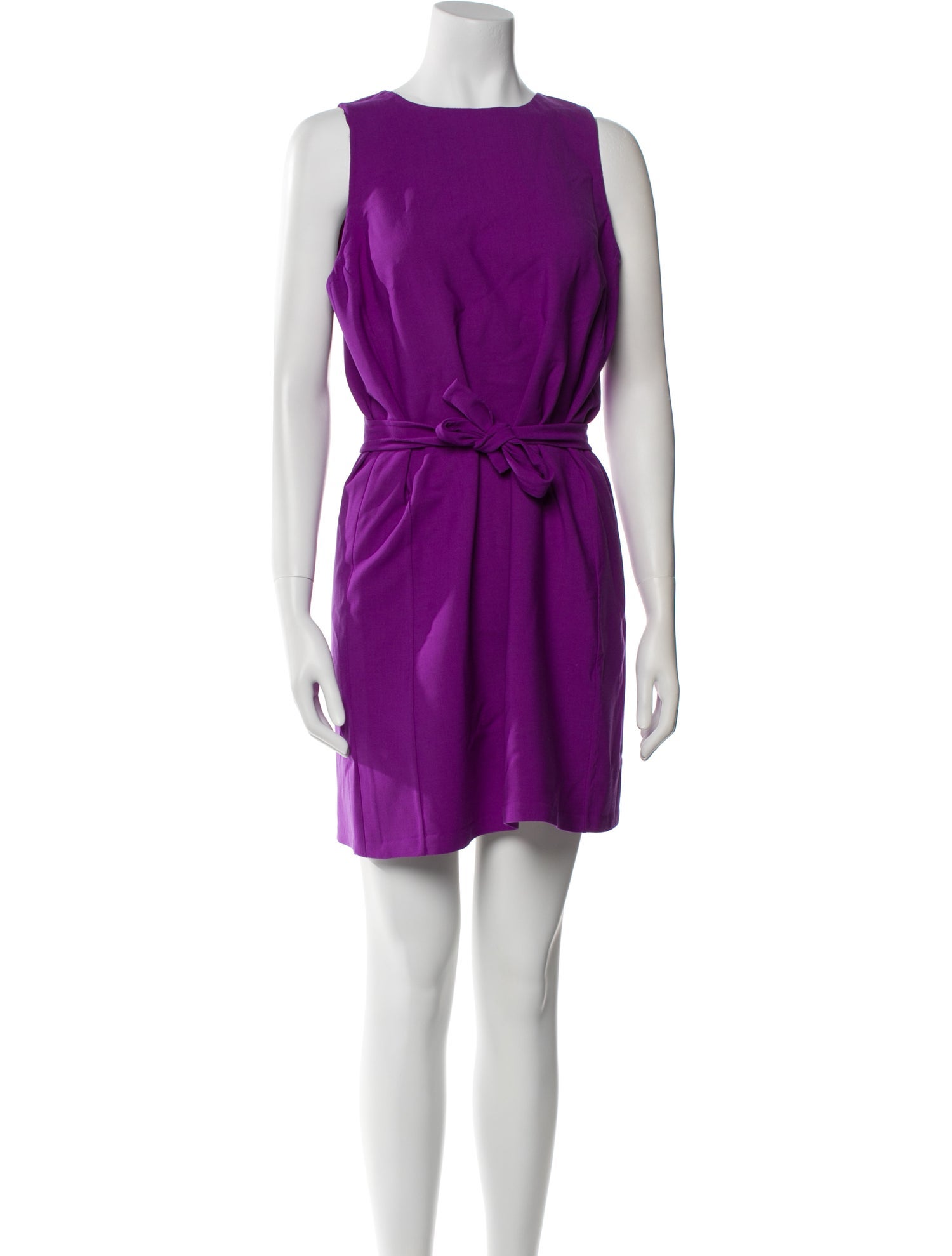 Oscar de la Renta Scoop Neck Mini Dress