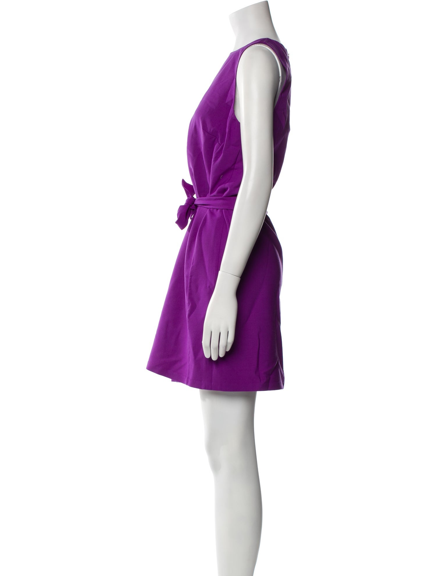 Oscar de la Renta Scoop Neck Mini Dress