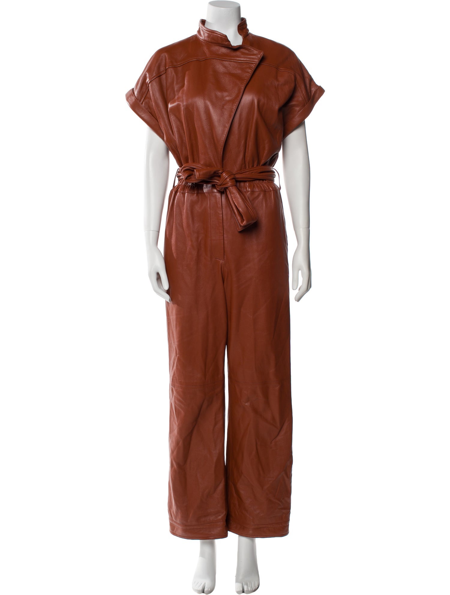 Oscar de la Renta Mock Neck Jumpsuit