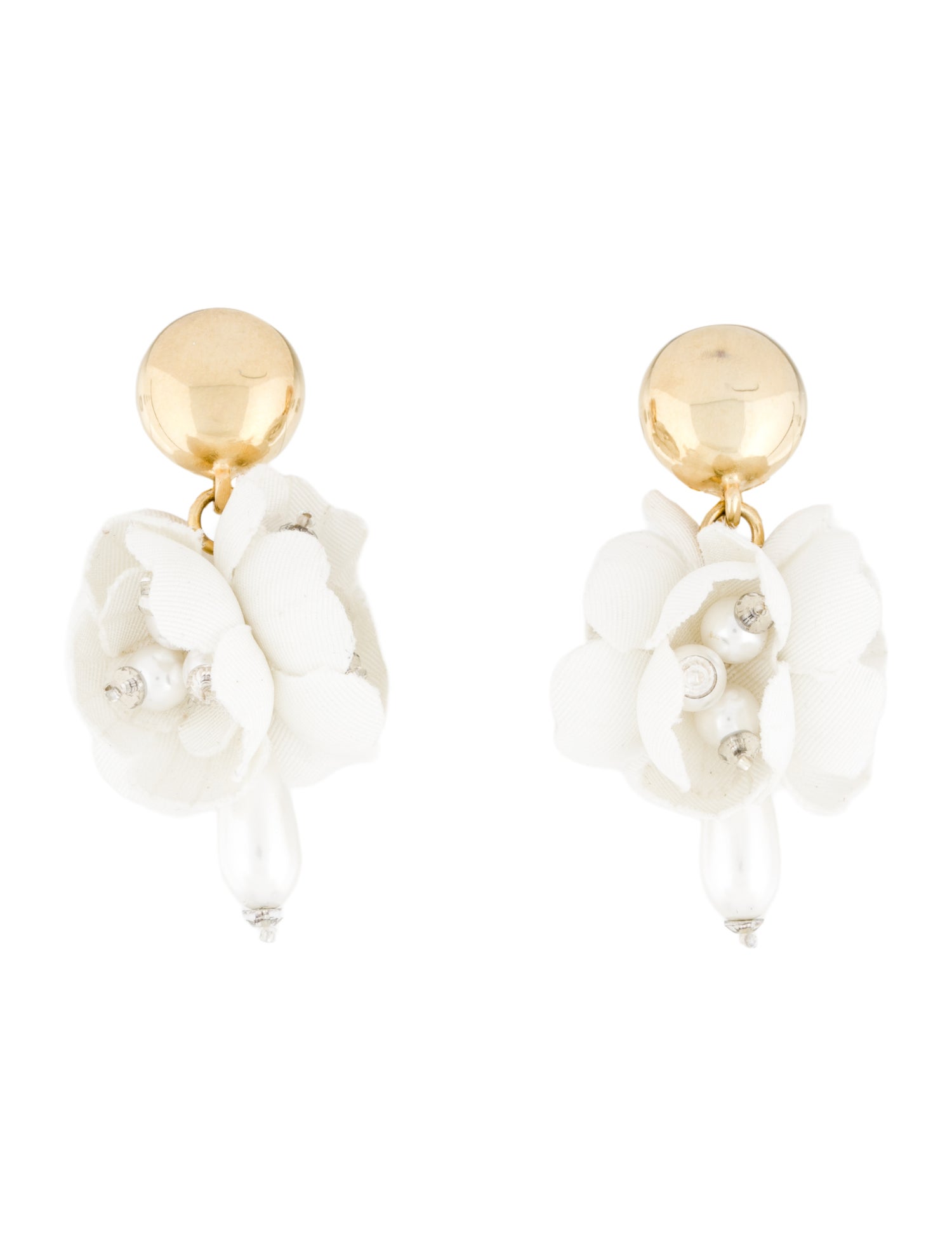 Jennifer Behr Crystal & Faux Pearl Tatiana Drop Earrings