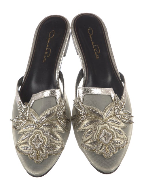 Oscar de la Renta Mesh Mules