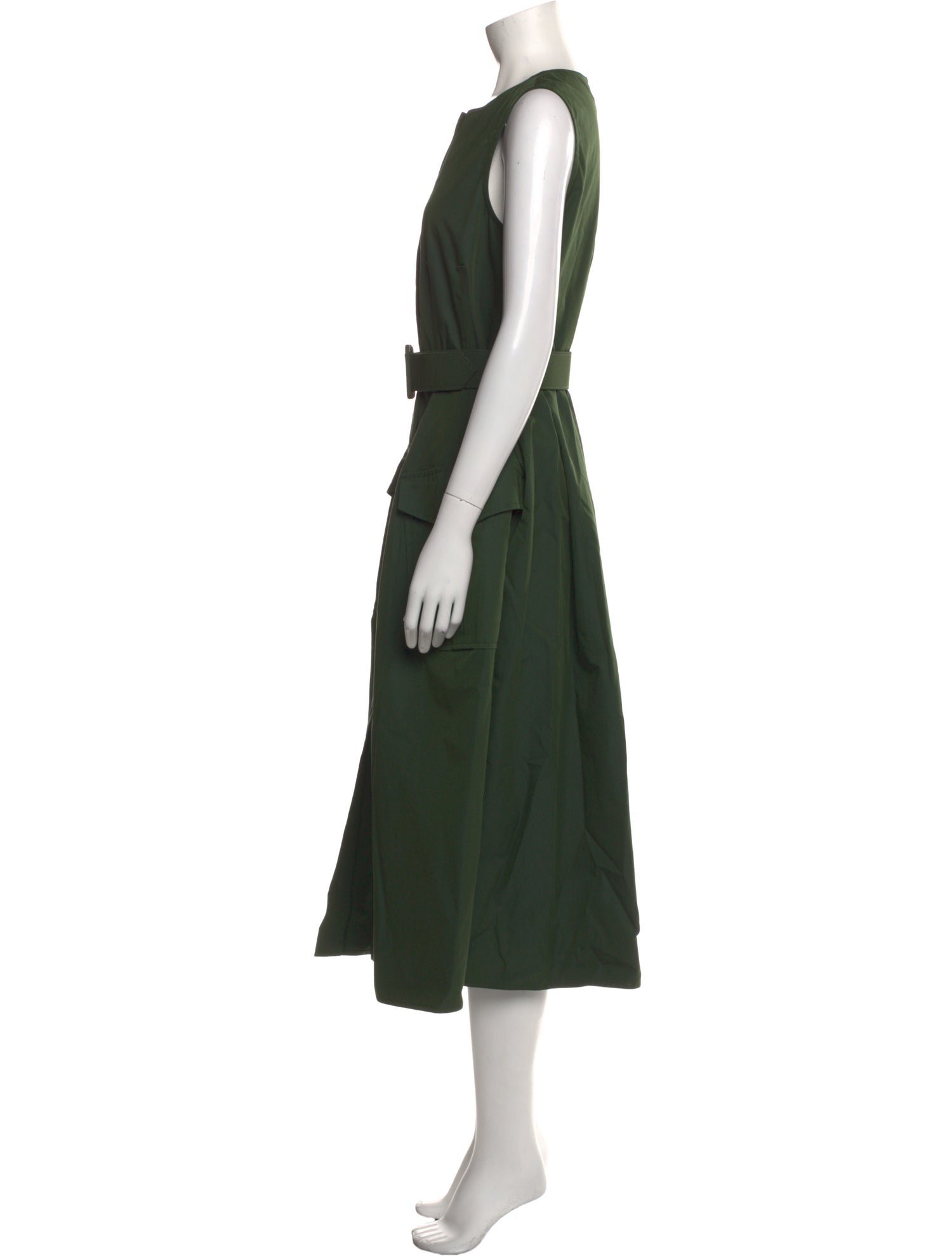 Oscar de la Renta Crew Neck Midi Length Dress