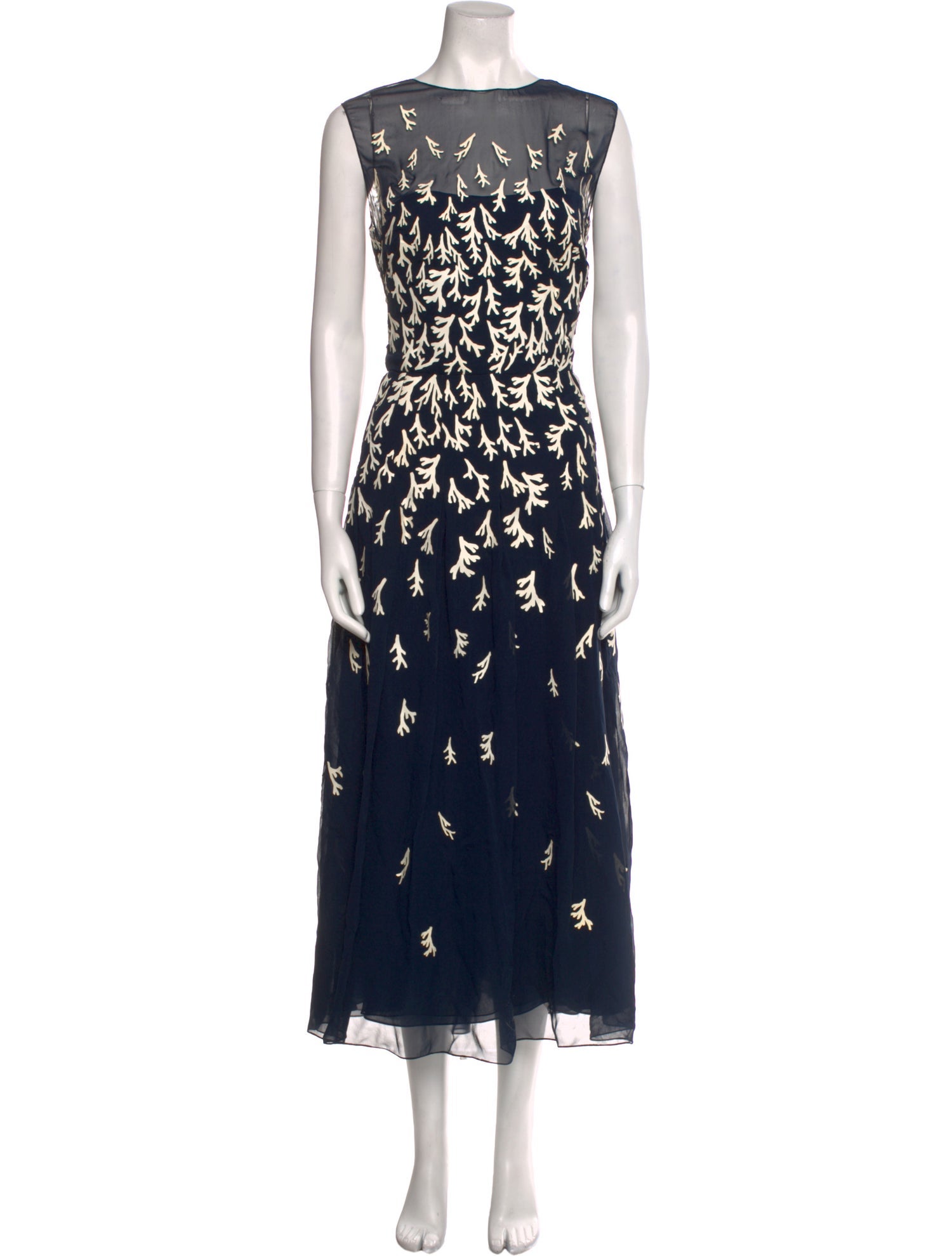 Oscar de la Renta Silk Long Dress w/ Tags