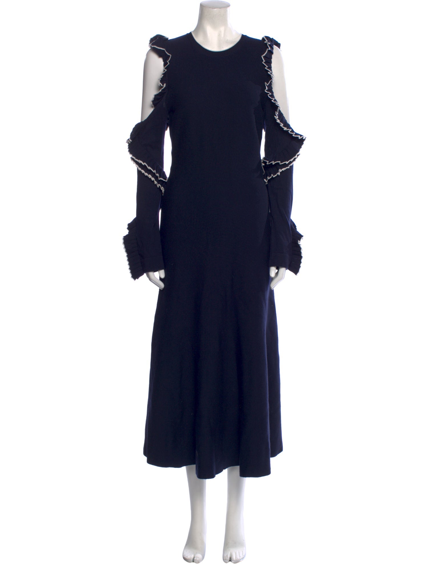 Oscar de la Renta Virgin Wool Long Dress w/ Tags