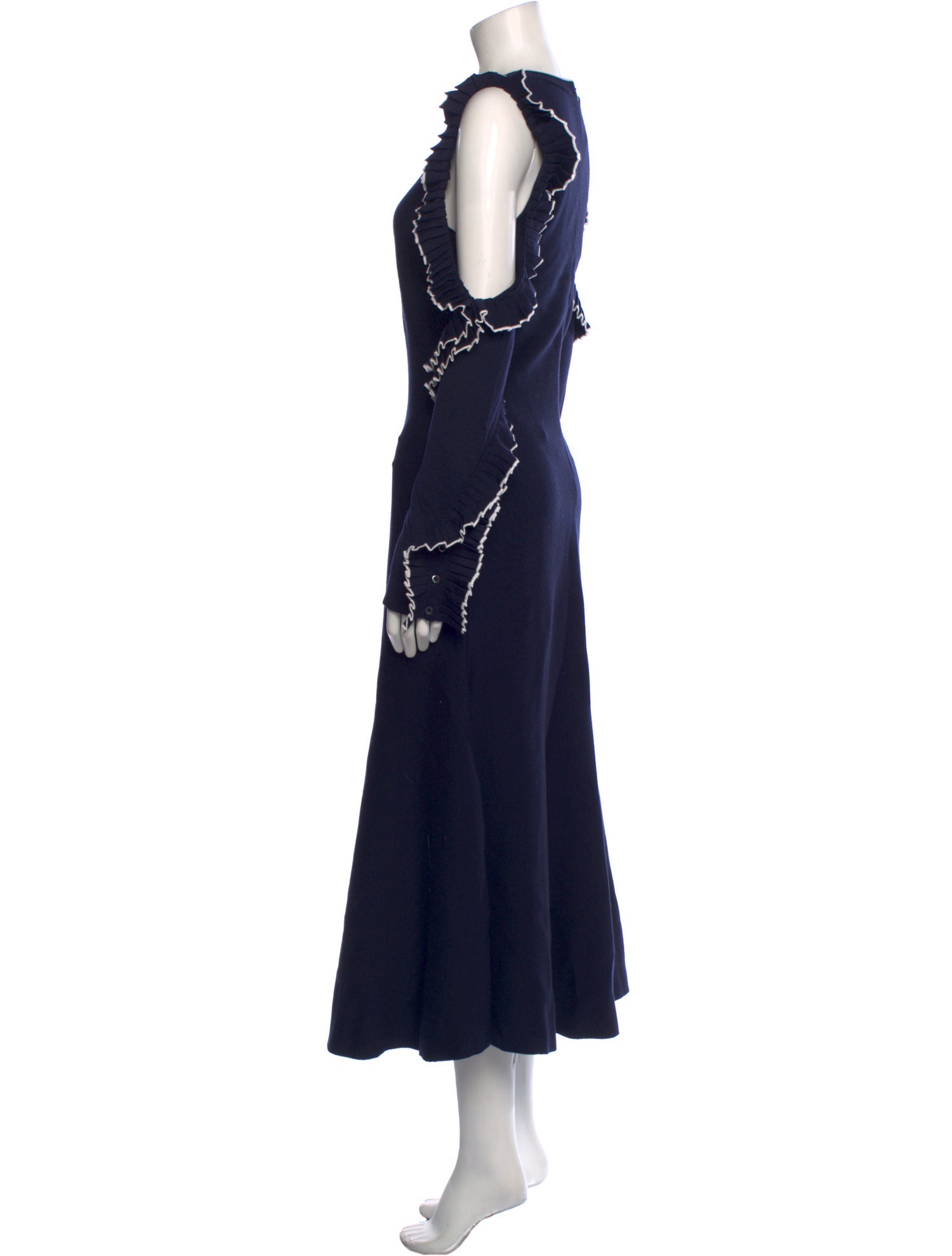 Oscar de la Renta Virgin Wool Long Dress w/ Tags