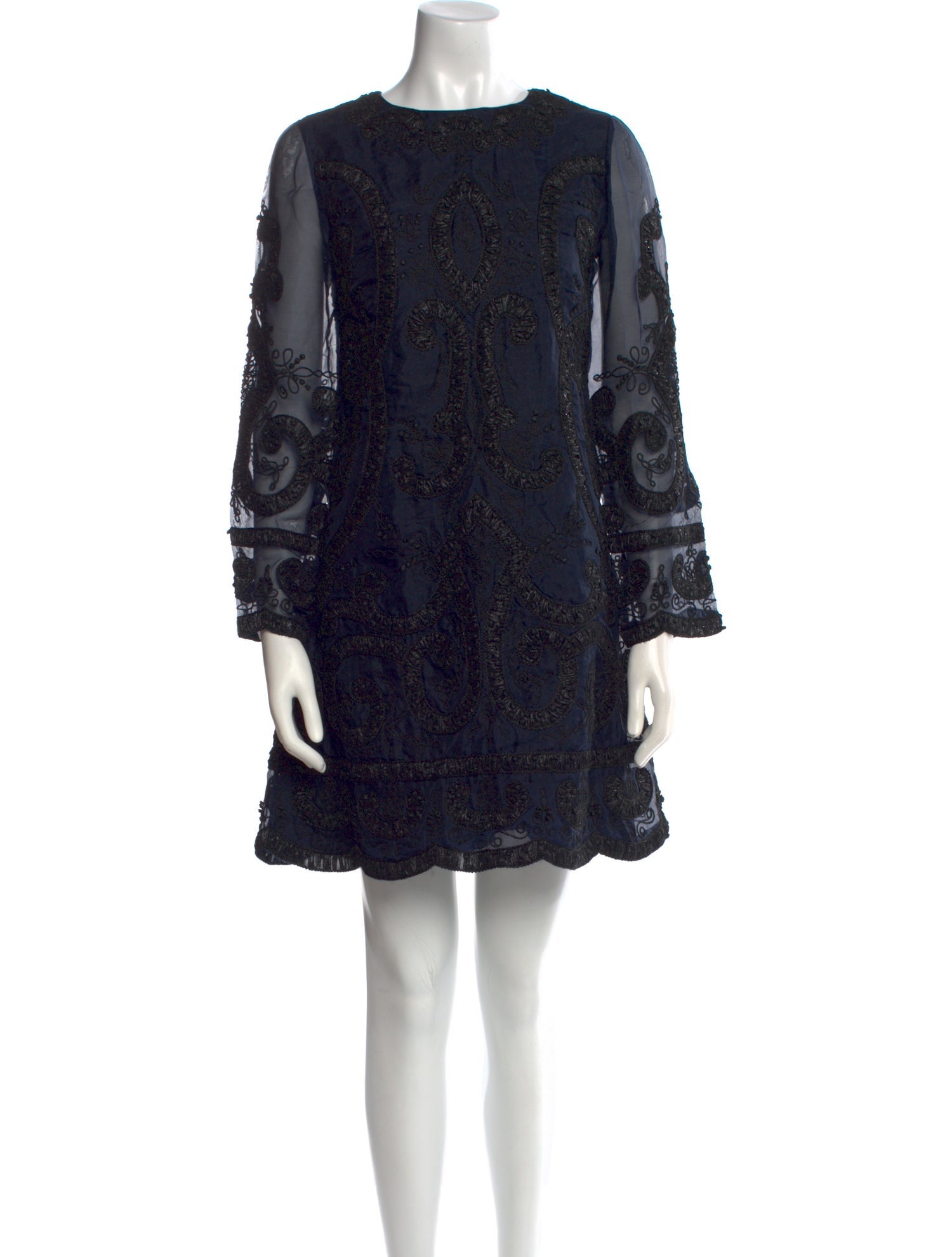 Oscar de la Renta Printed Mini Dress