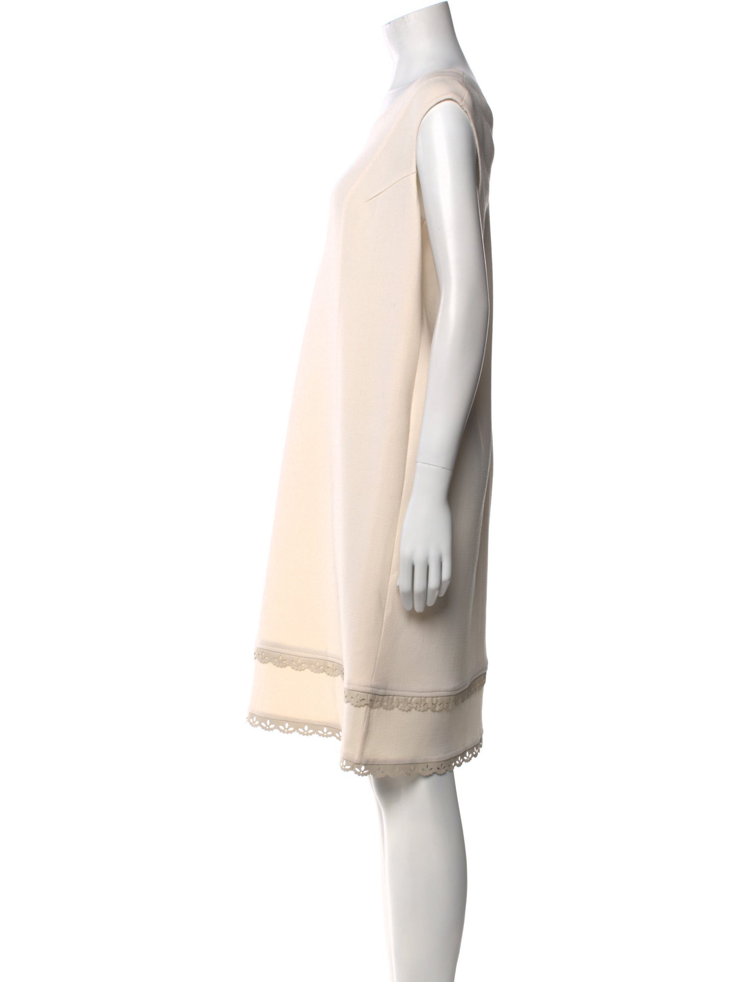 Oscar de la Renta Virgin Wool Knee-Length Dress