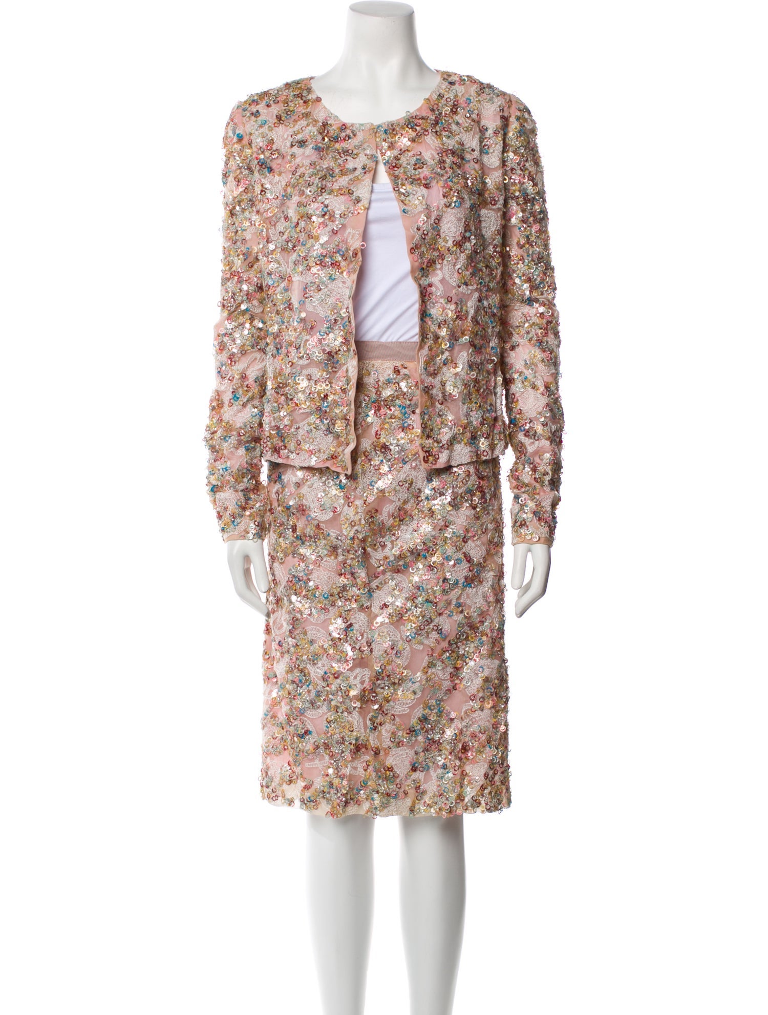 Oscar de la Renta Vintage Late 1990's - Early 2000's Skirt Suit