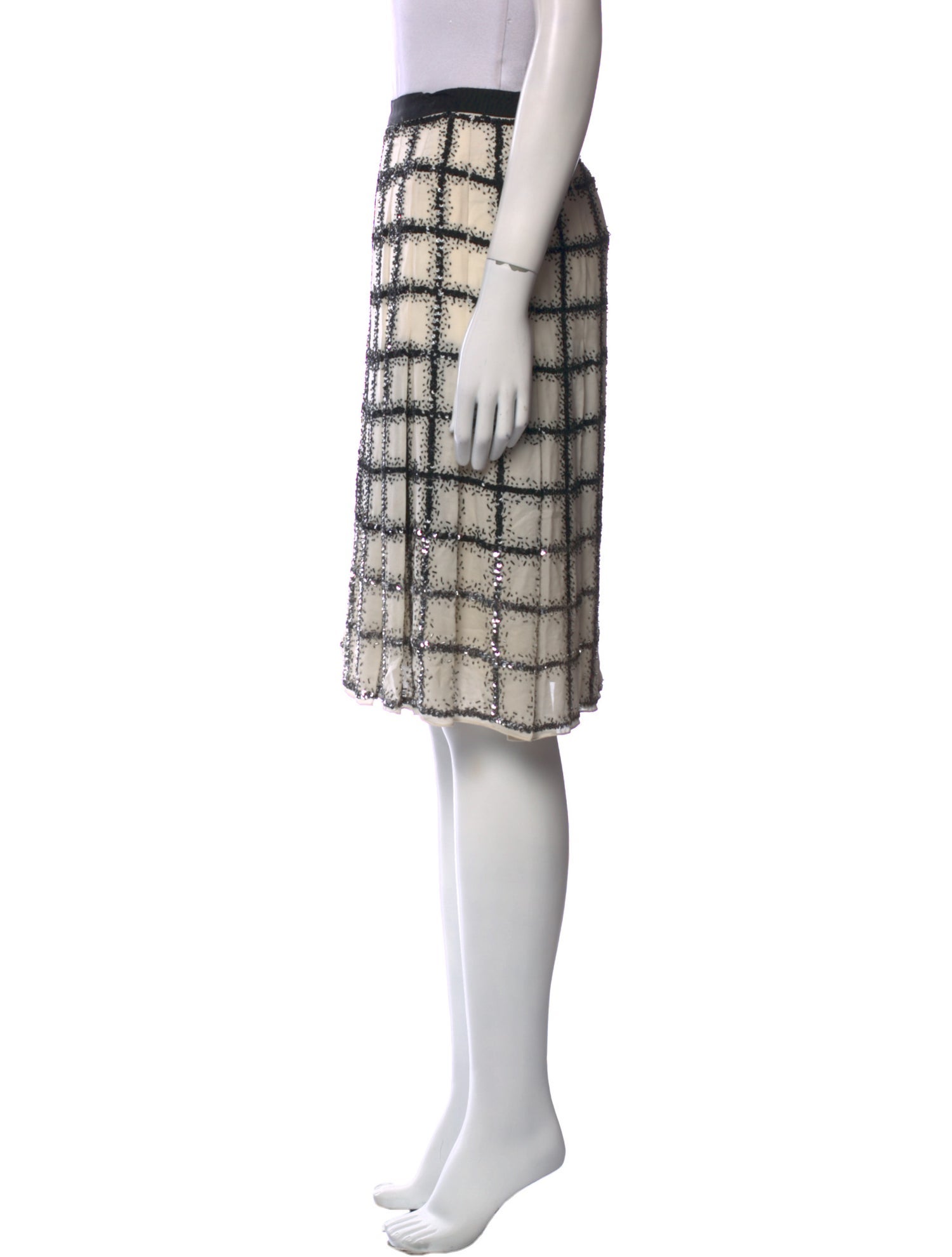 Oscar de la Renta Silk Knee-Length Skirt