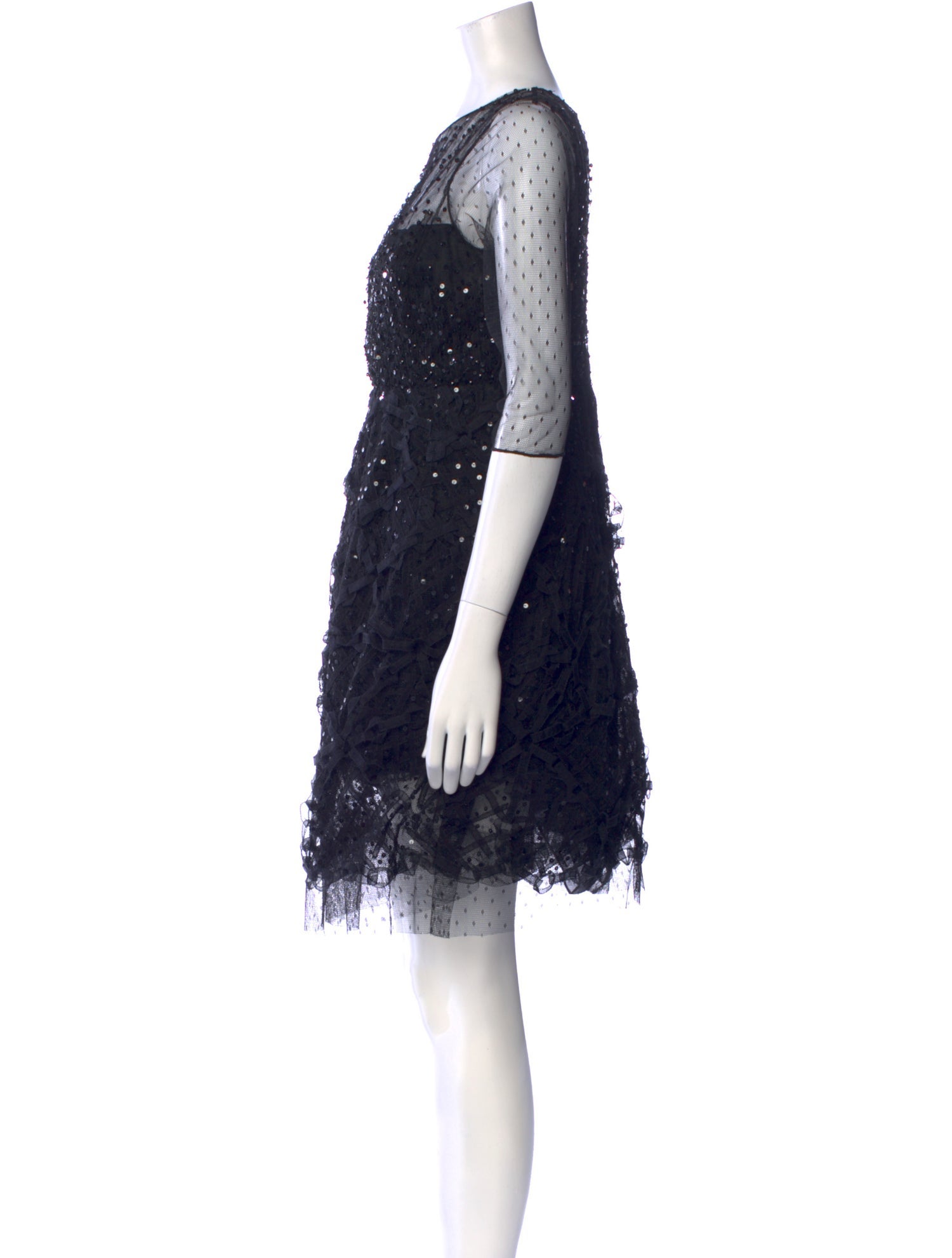 Oscar de la Renta Silk Knee-Length Dress