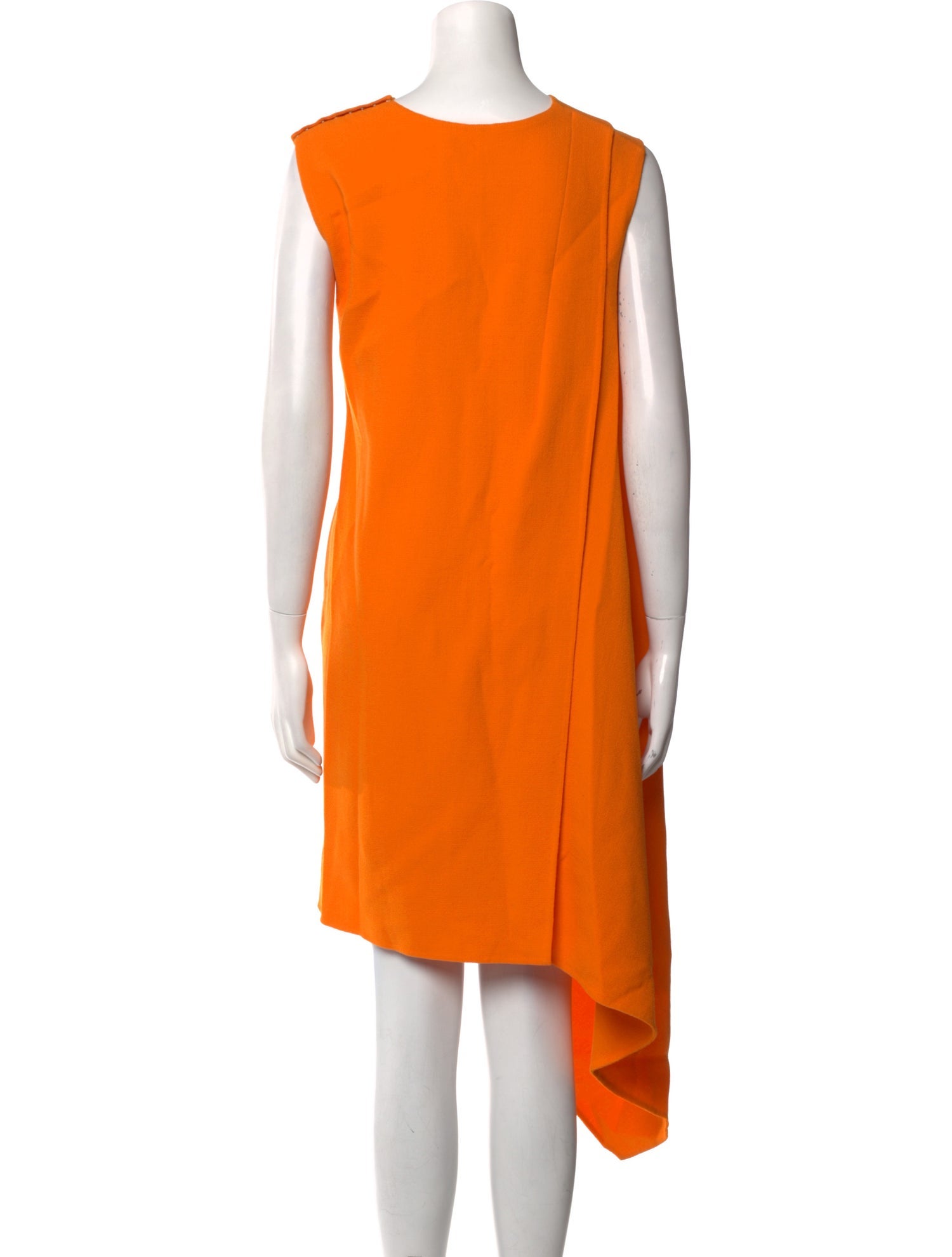 knee length dresses for ladies Irène Sequin Embroidered Off-Shoulder Midi Dress in Orange, L / Orange main image 0