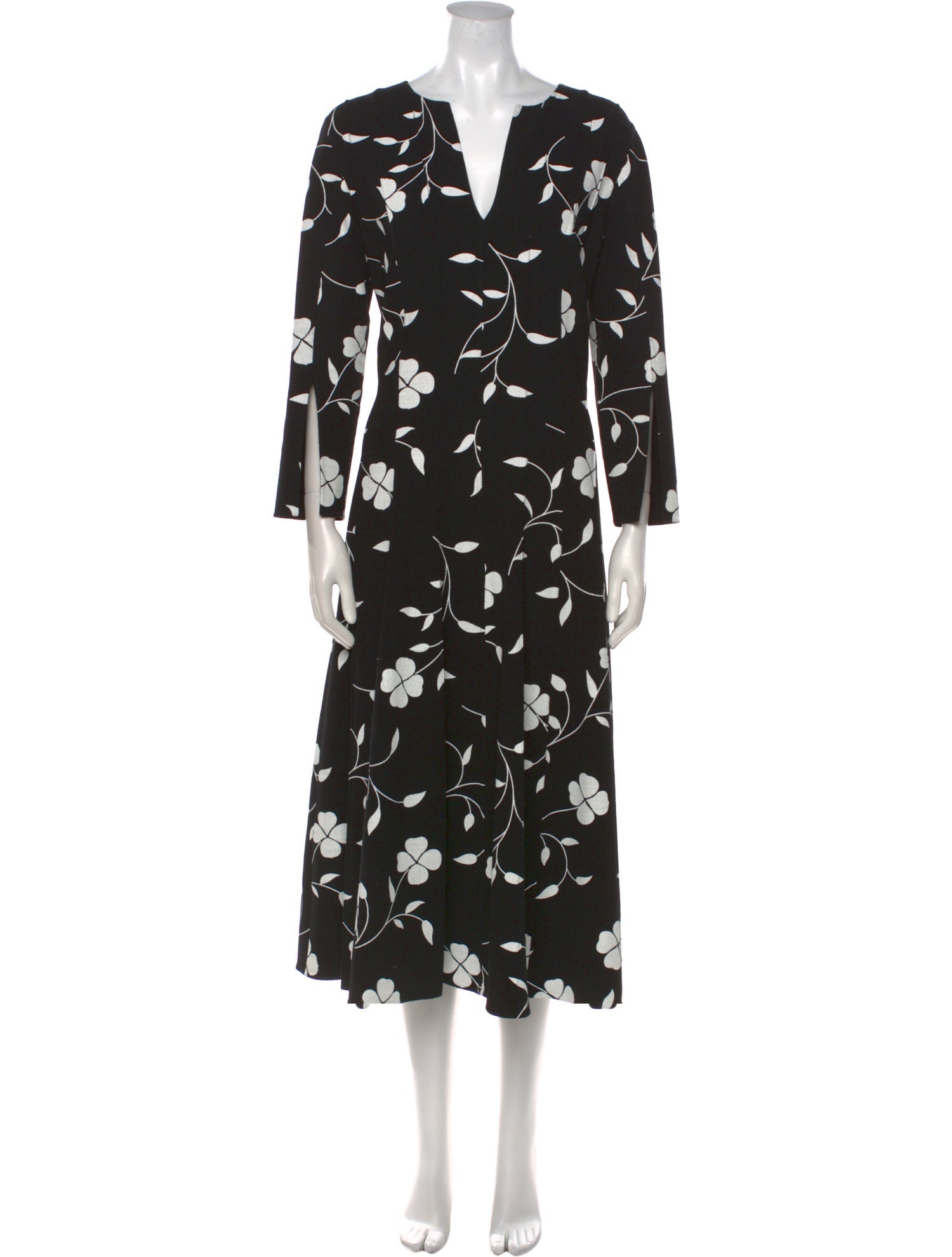 Oscar de la Renta Virgin Wool Long Dress