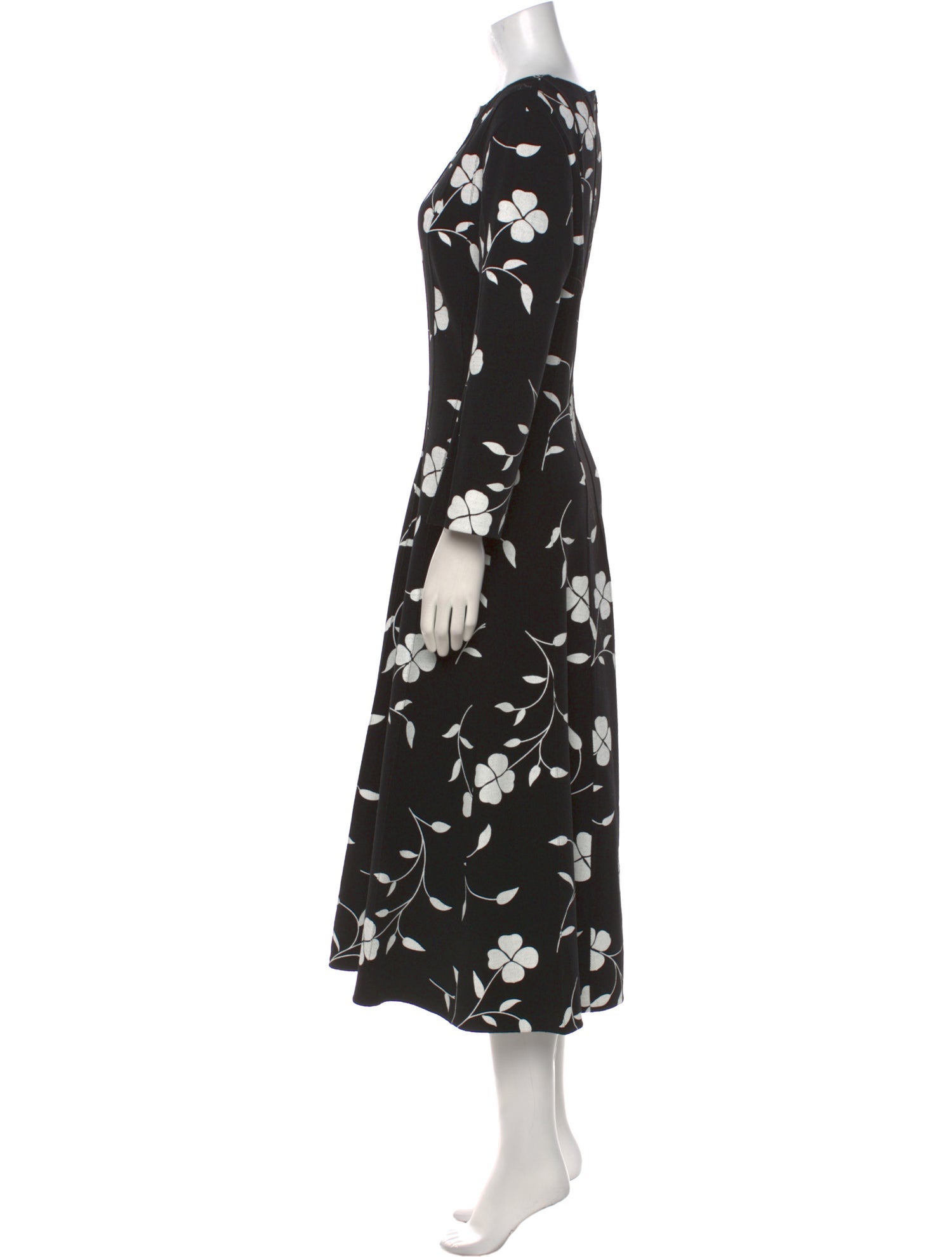 Oscar de la Renta Virgin Wool Long Dress