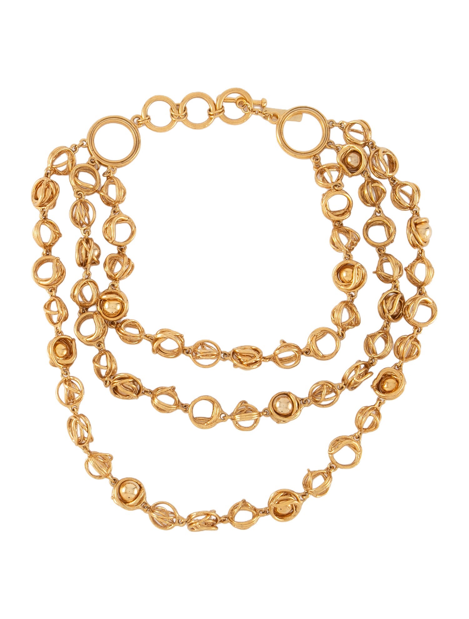 Oscar de la Renta Wide Metal Waist Belt